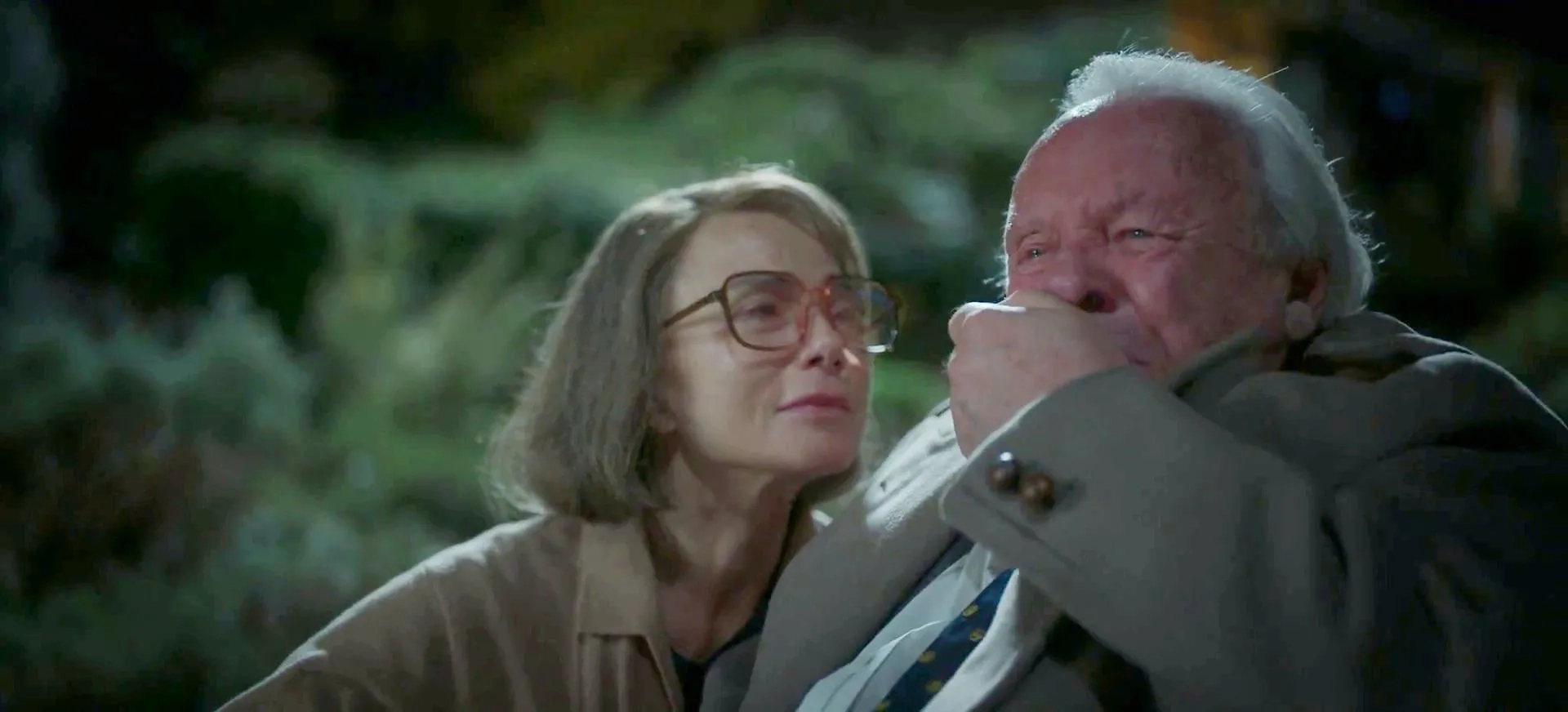 Anthony Hopkins and Lena Olin in One Life (2023)