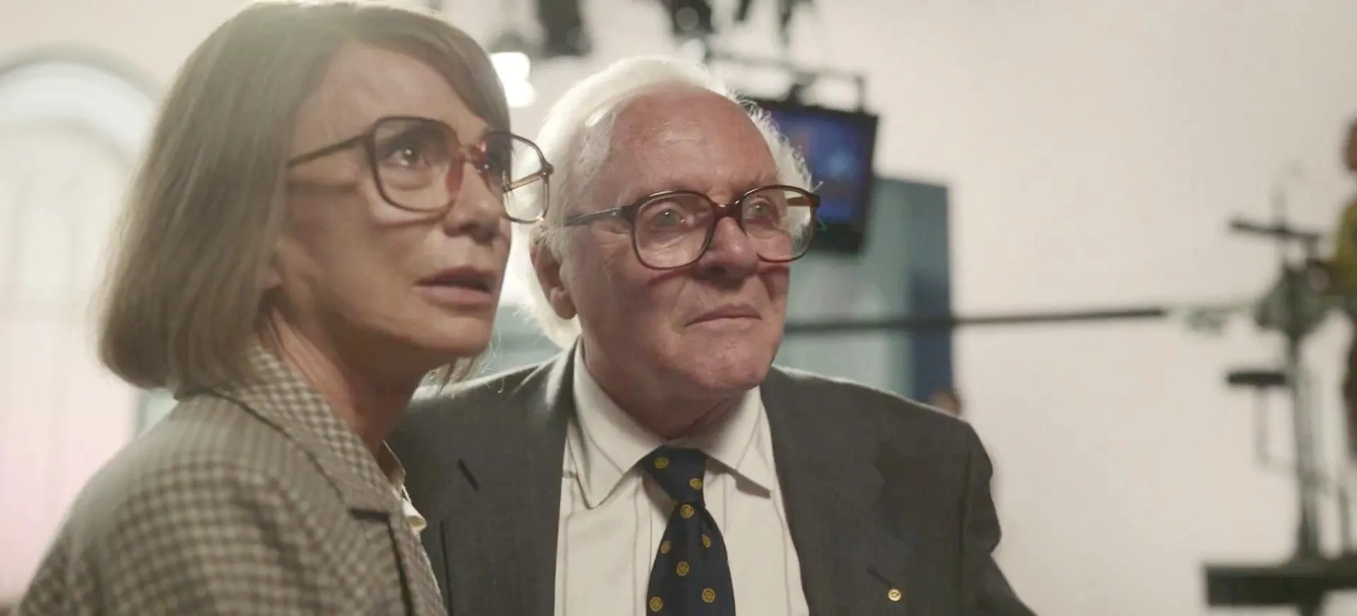 Anthony Hopkins and Lena Olin in One Life (2023)