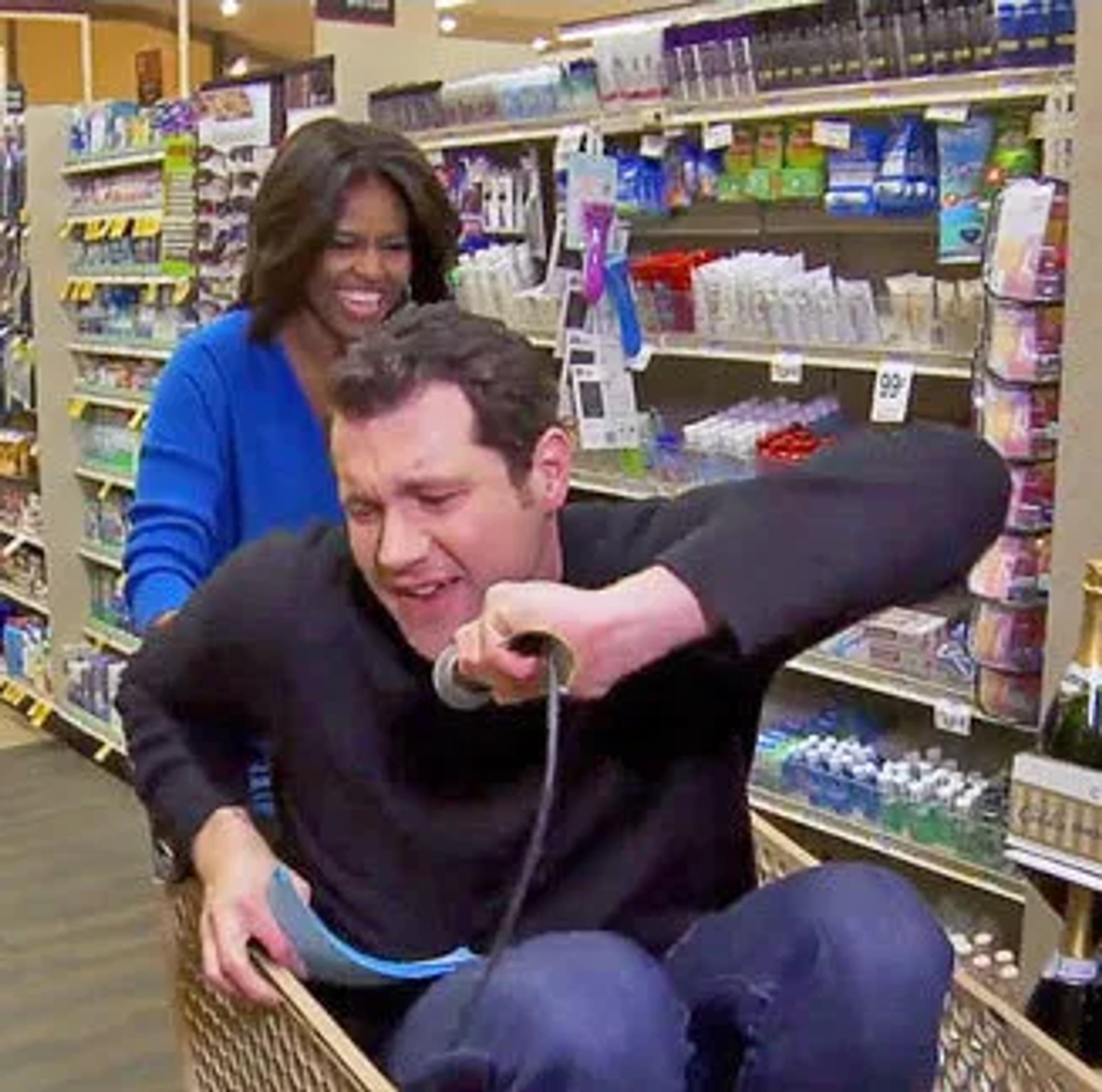 Michelle Obama and Billy Eichner in Billy on the Street (2011)