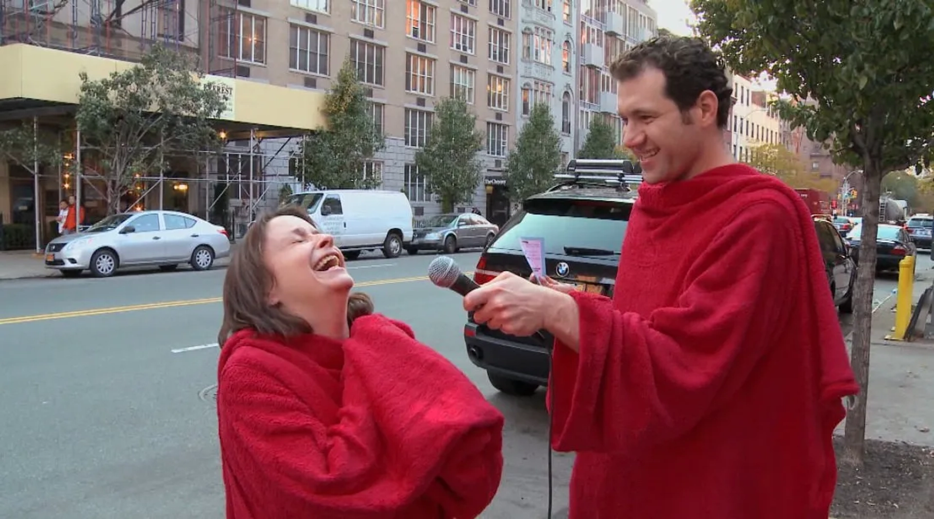 Rachel Dratch and Billy Eichner in Billy on the Street (2011)