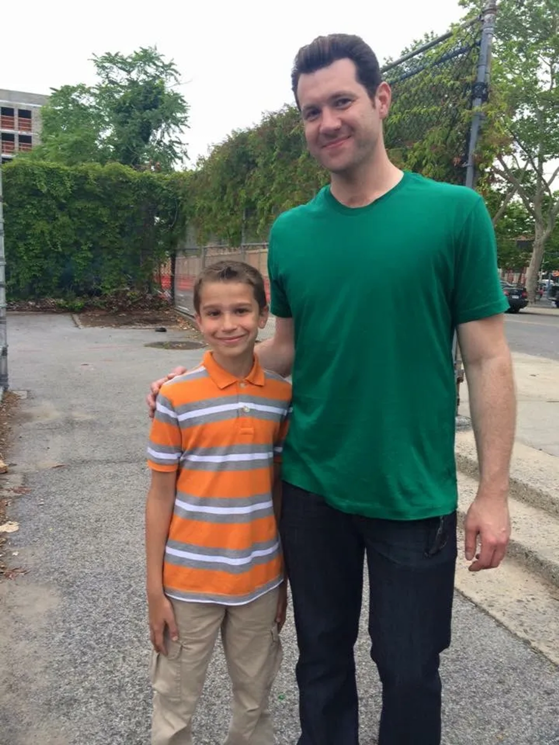 On the Billy On The Street set with Billy Eichner (2016)