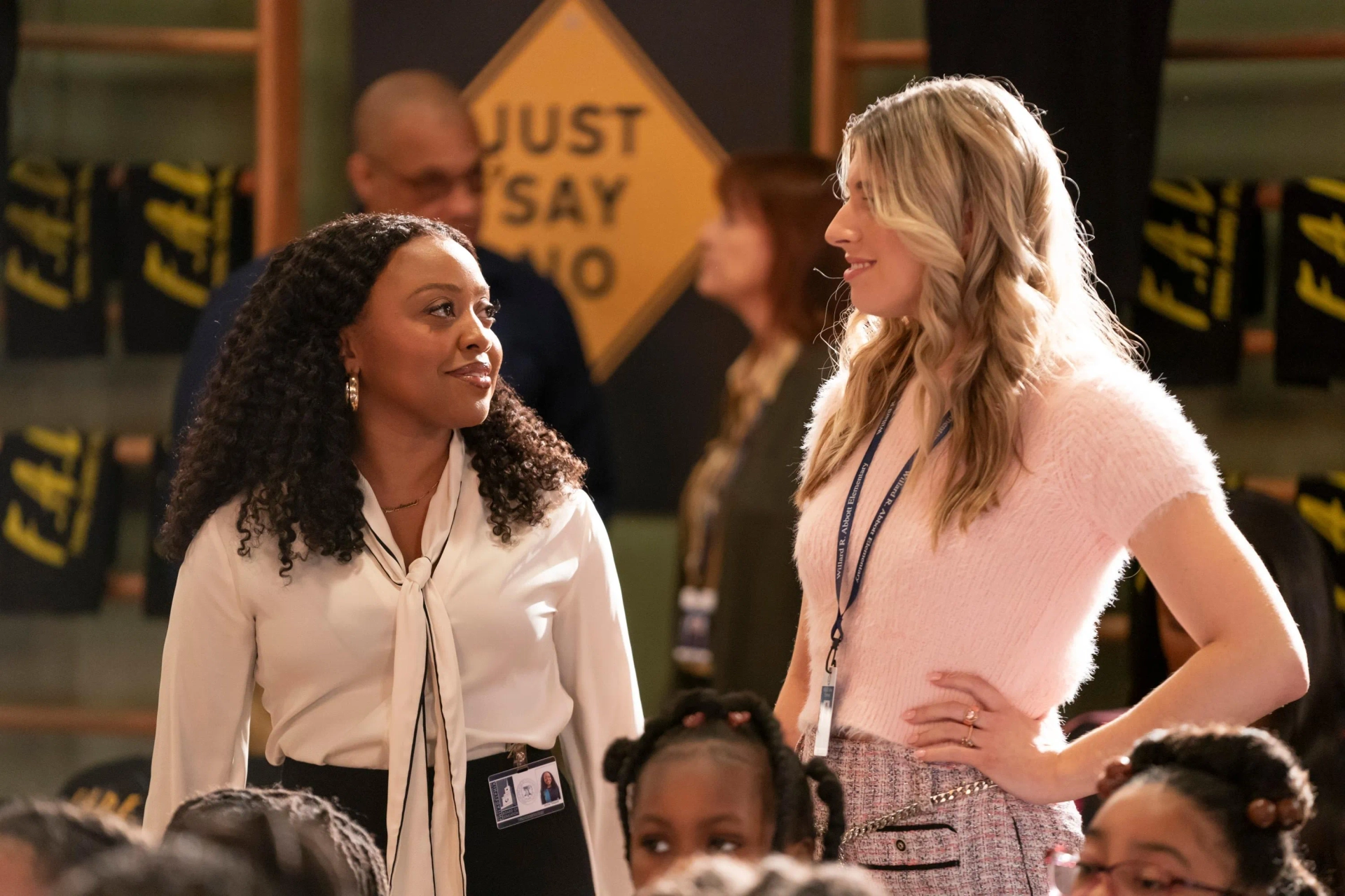 Quinta Brunson and Sabrina Brier in Abbott Elementary (2021)