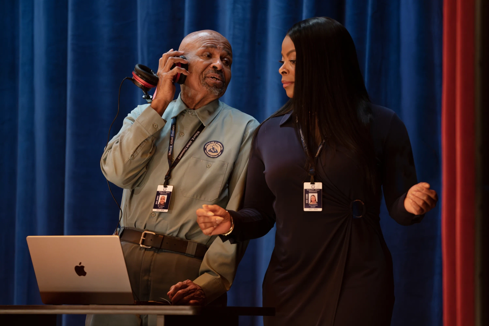 William Stanford Davis and Janelle James in Abbott Elementary (2021)