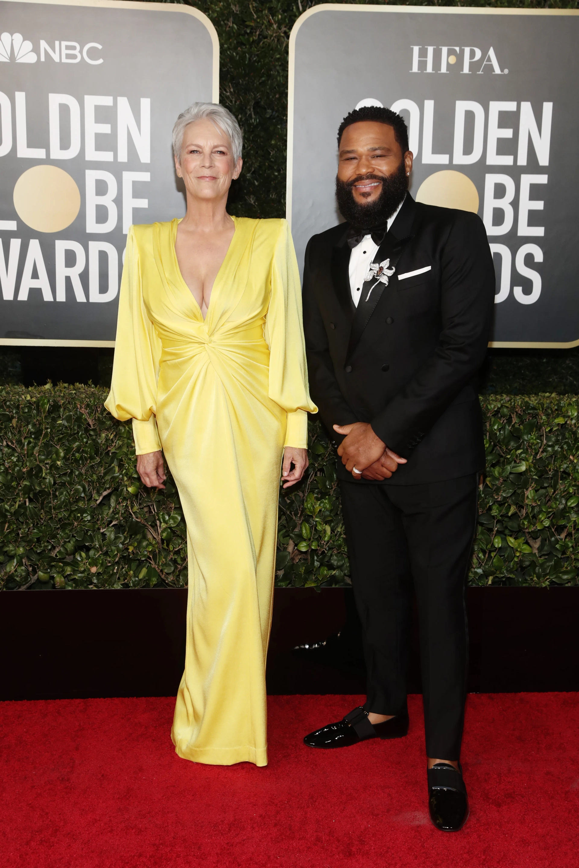 Jamie Lee Curtis and Anthony Anderson at an event for 2021 Golden Globe Awards (2021)