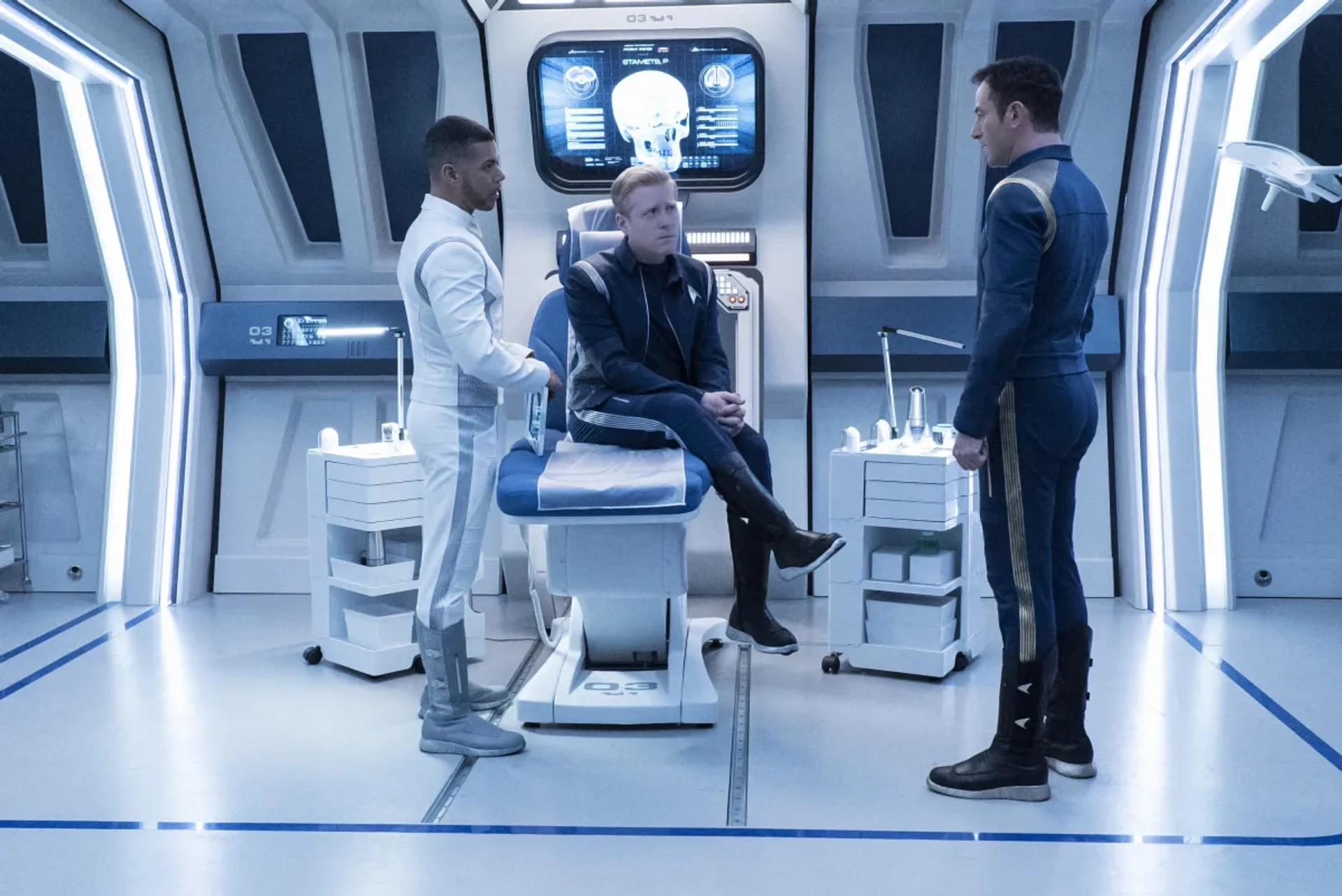 Jason Isaacs, Wilson Cruz, and Anthony Rapp in Star Trek: Discovery (2017)