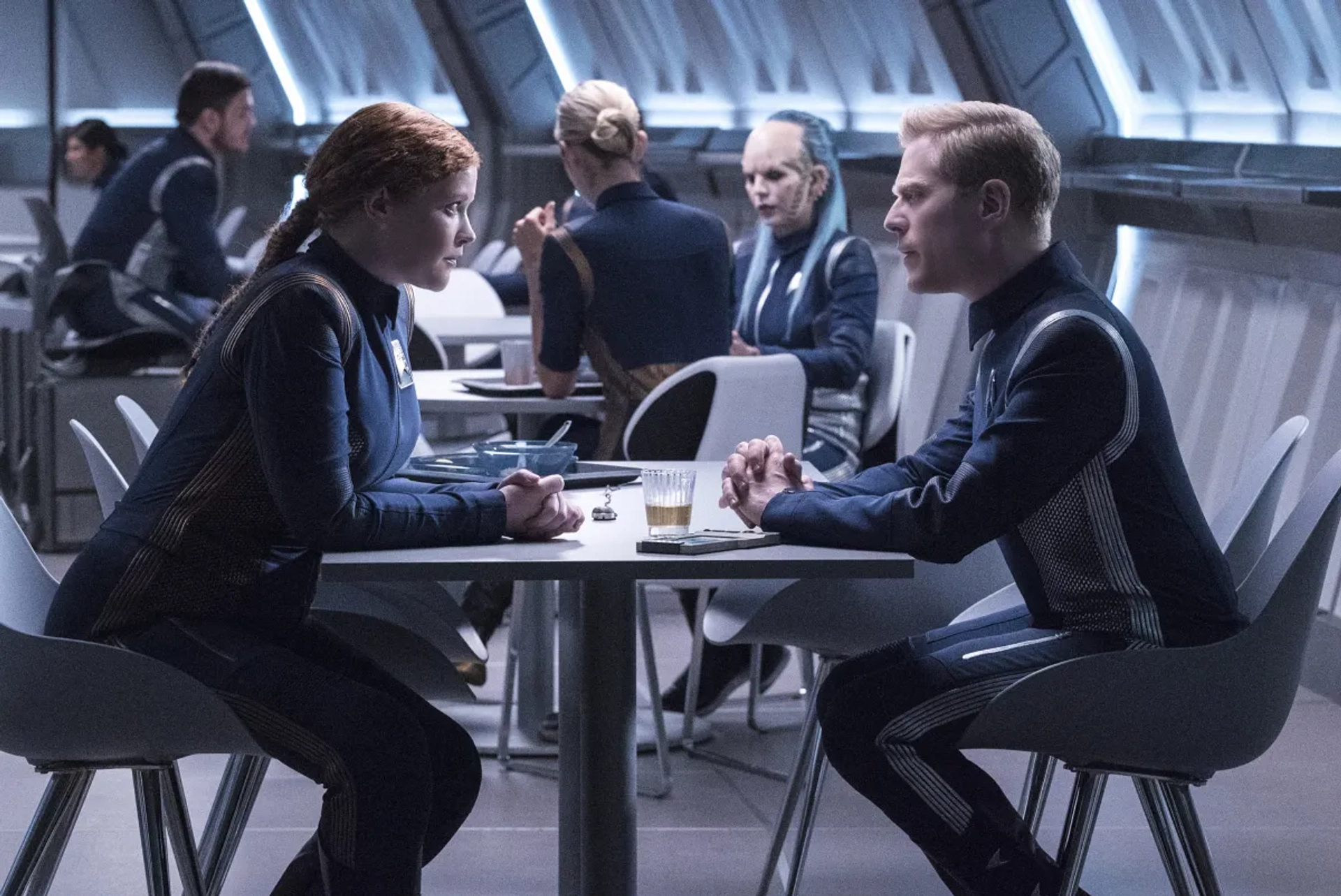 Anthony Rapp and Mary Wiseman in Star Trek: Discovery (2017)