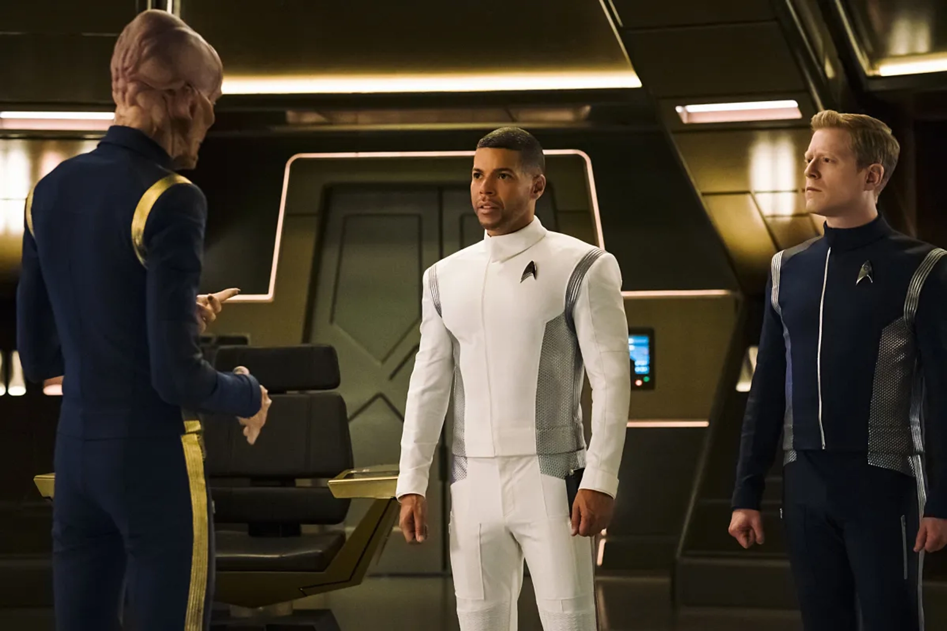 Wilson Cruz, Doug Jones, and Anthony Rapp in Star Trek: Discovery (2017)