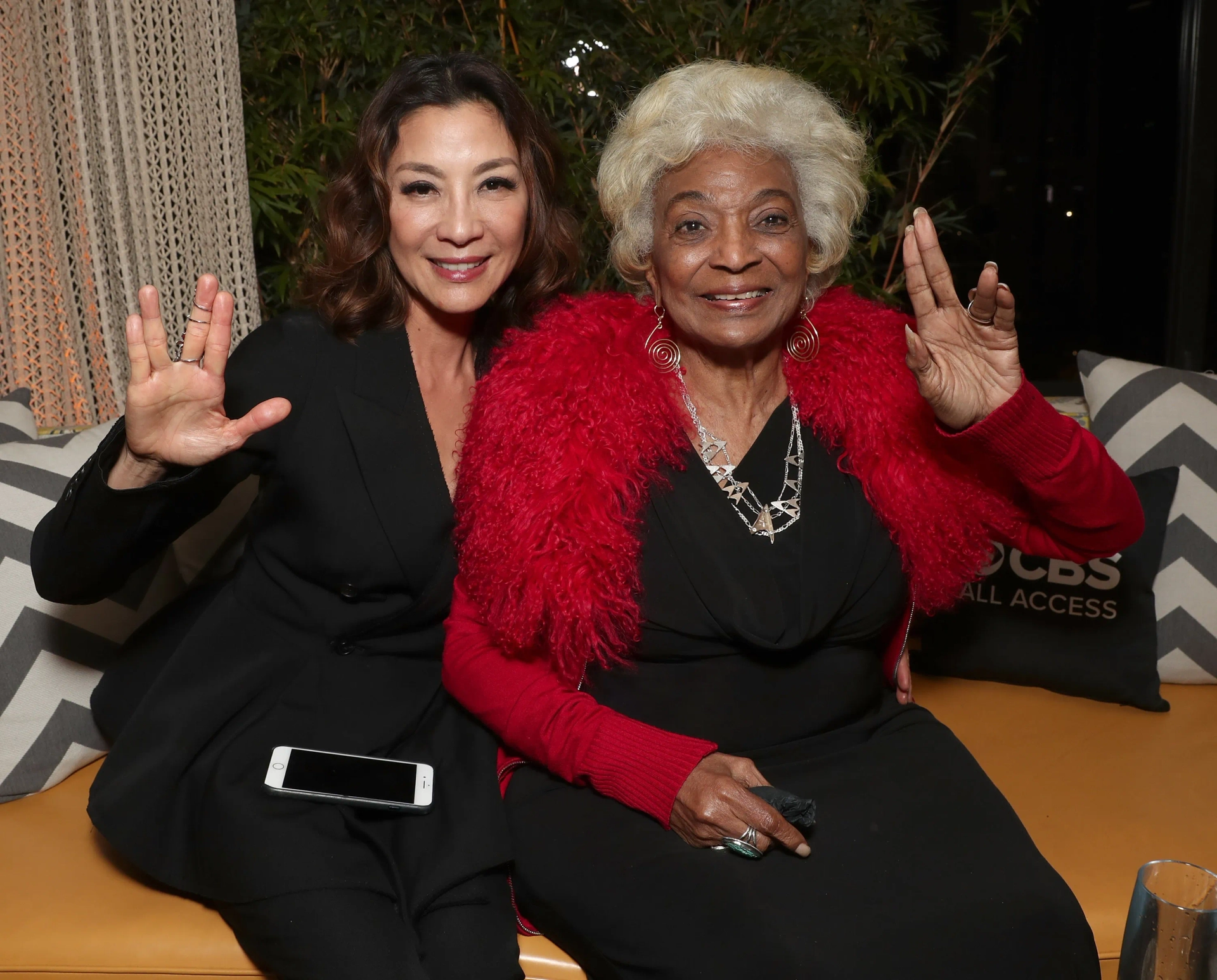 Michelle Yeoh and Nichelle Nichols at an event for Star Trek: Discovery (2017)