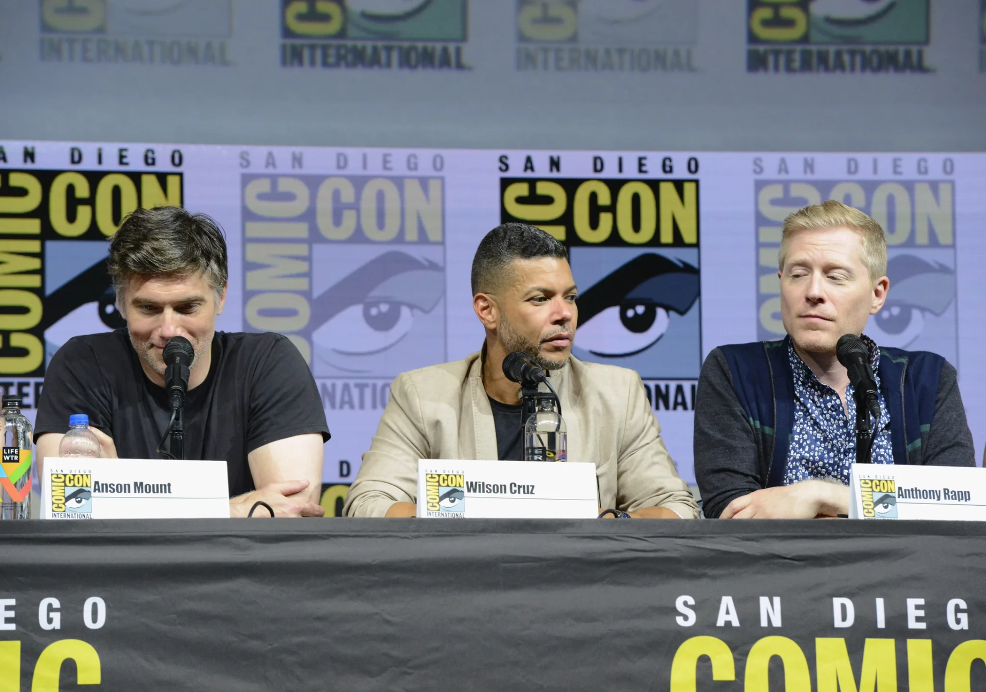 Wilson Cruz, Anson Mount, and Anthony Rapp at an event for Star Trek: Discovery (2017)