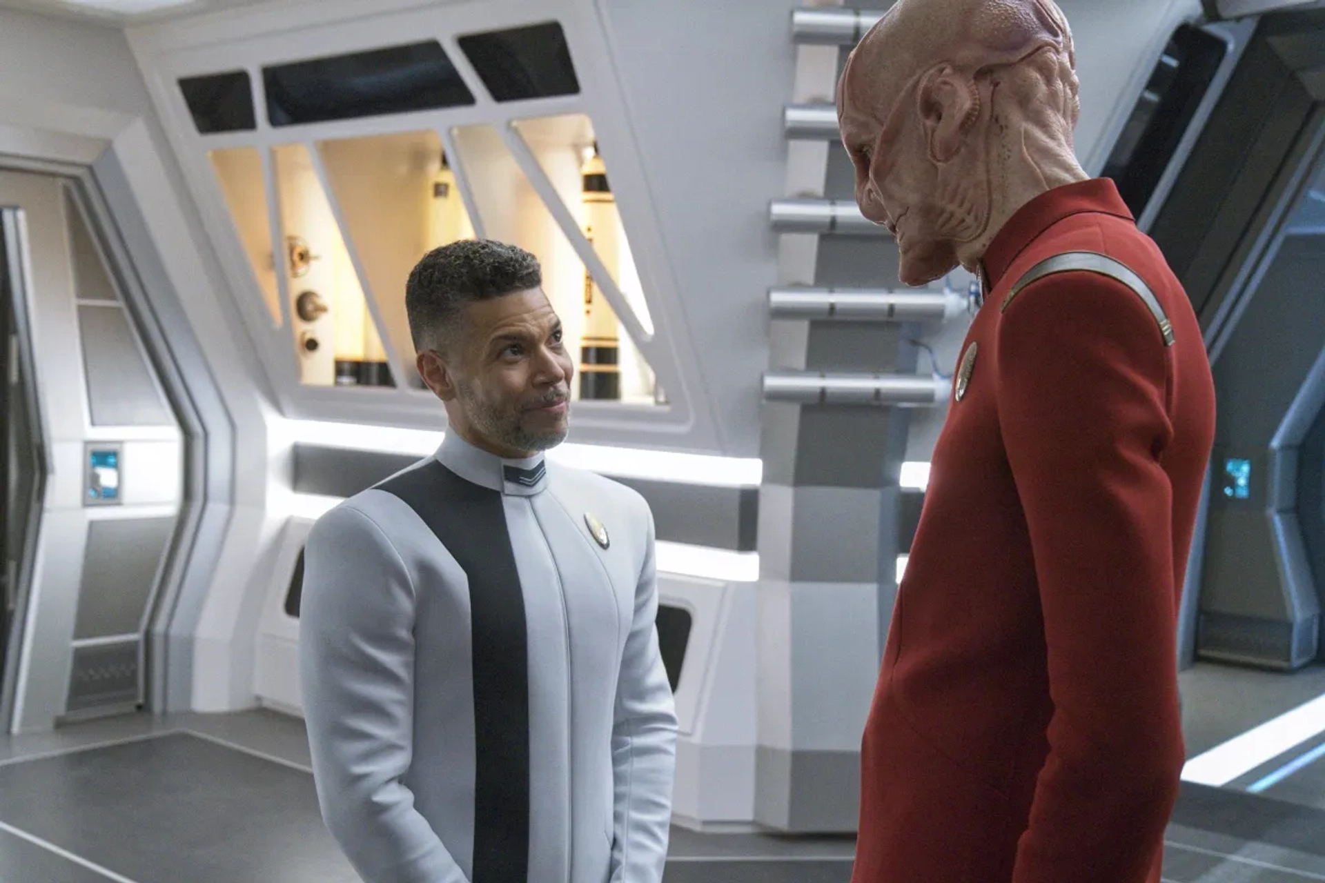 Wilson Cruz and Doug Jones in Star Trek: Discovery: The Galactic Barrier (2022)