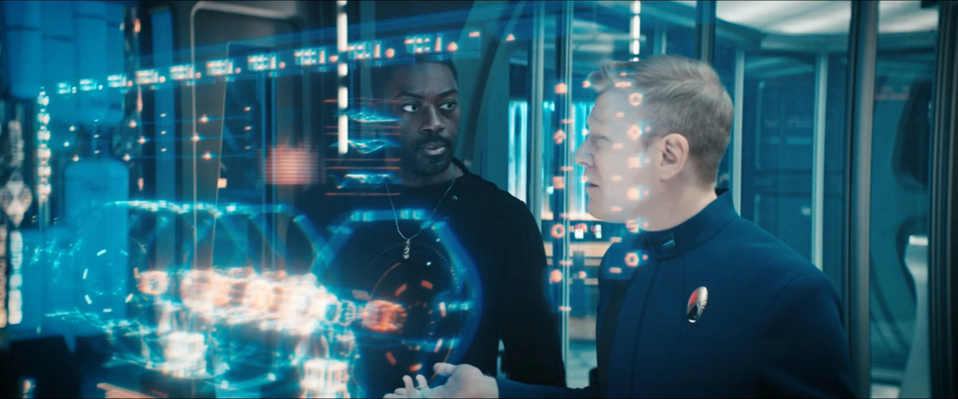 Anthony Rapp and David Ajala in Star Trek: Discovery: Stormy Weather (2021)