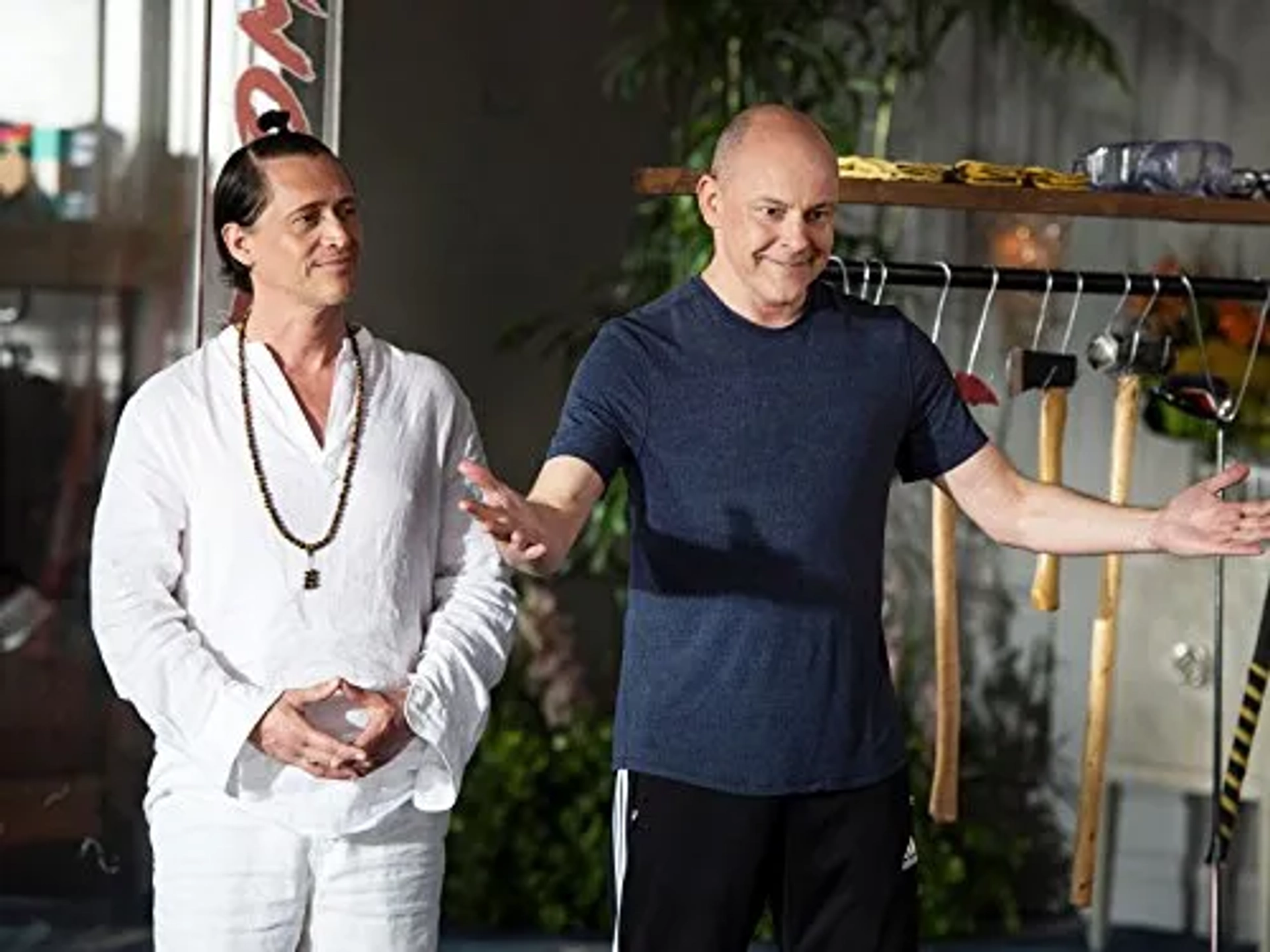 Clifton Collins Jr. and Rob Corddry in Ballers (2015)