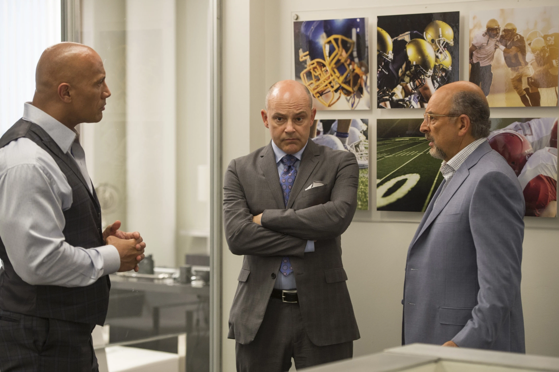 Dwayne Johnson, Richard Schiff, and Rob Corddry in Ballers (2015)