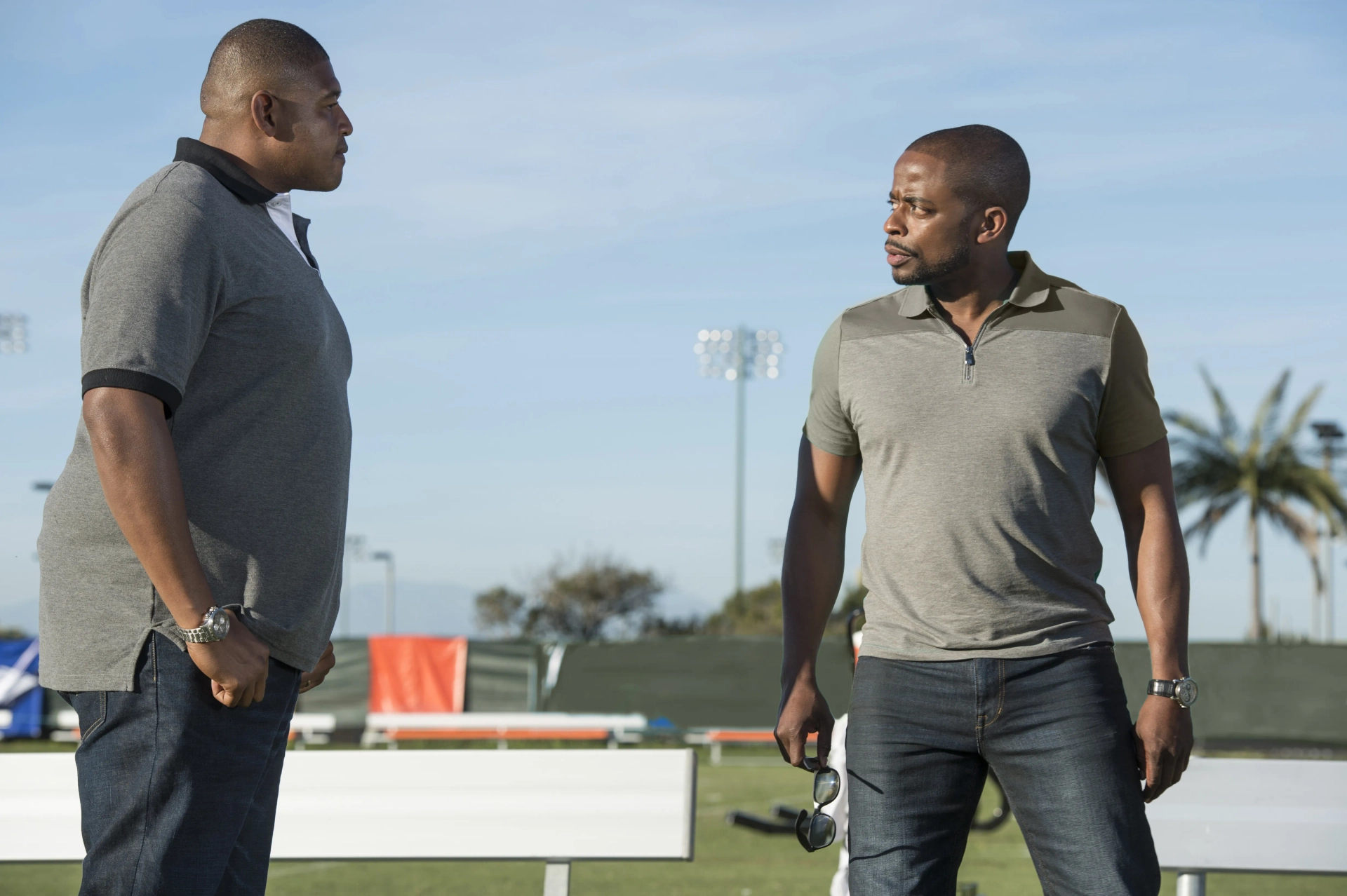 Dulé Hill and Omar Benson Miller in Ballers (2015)