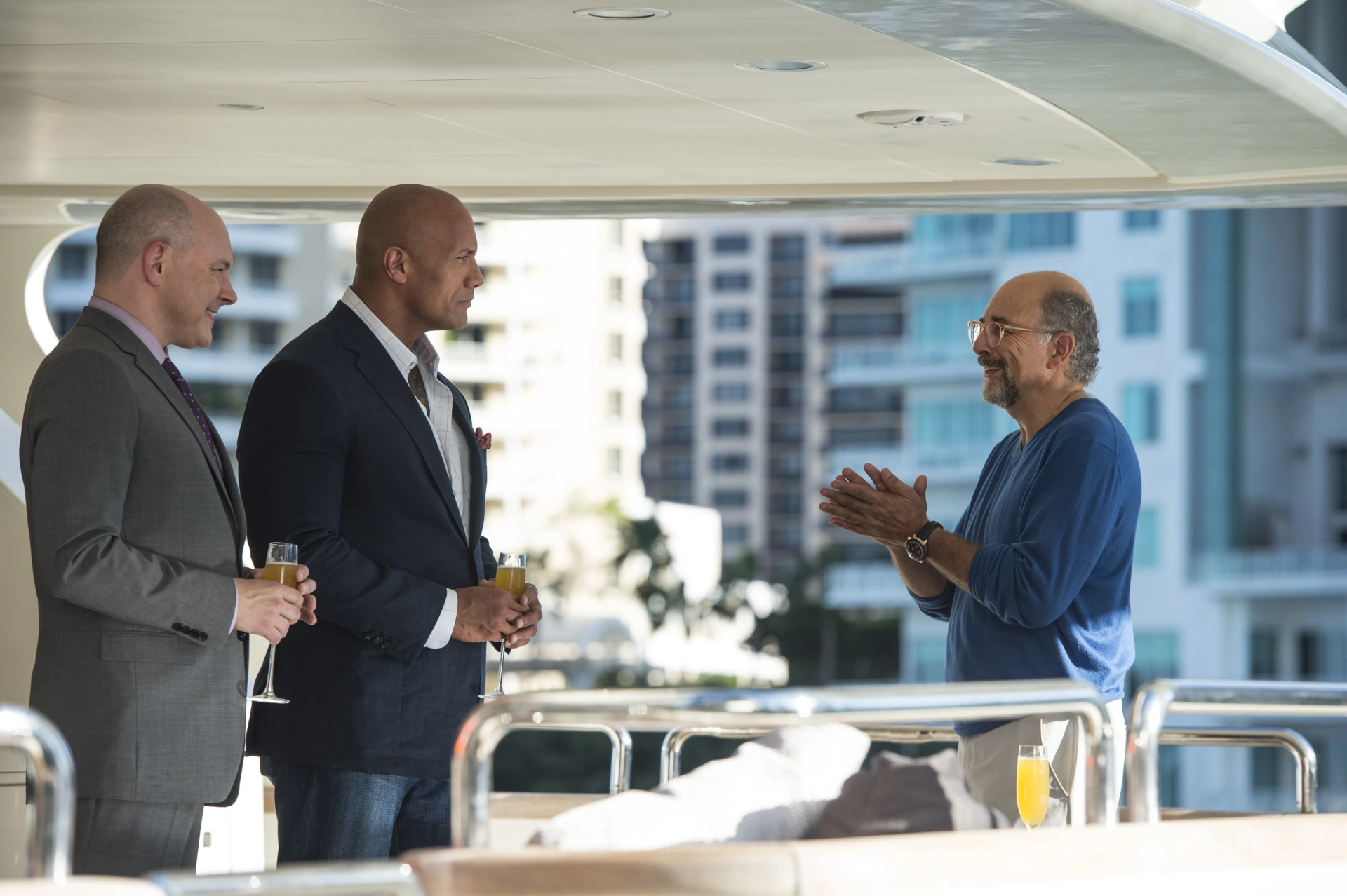 Dwayne Johnson, Richard Schiff, and Rob Corddry in Ballers (2015)