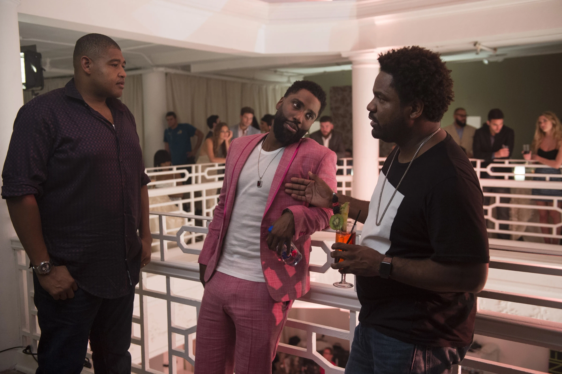 Omar Benson Miller, John David Washington, and Carl McDowell in Ballers (2015)