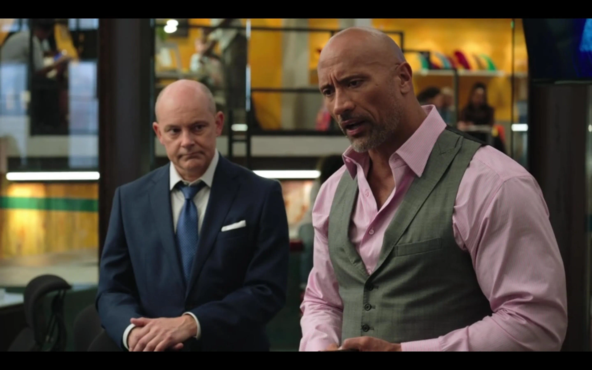 Dwayne Johnson and Rob Corddry in Ballers (2015)