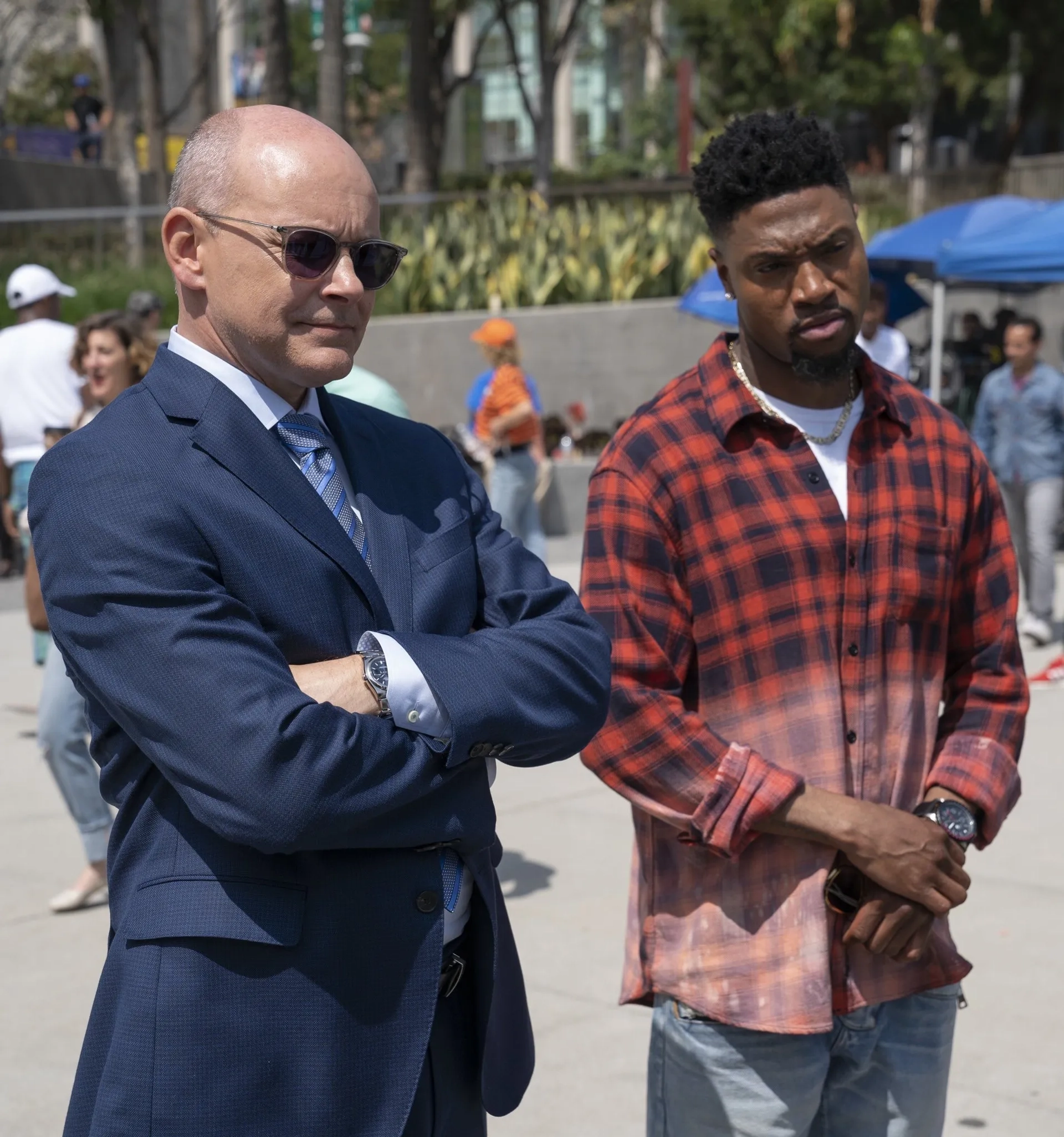 Rob Corddry and London Brown in Ballers (2015)