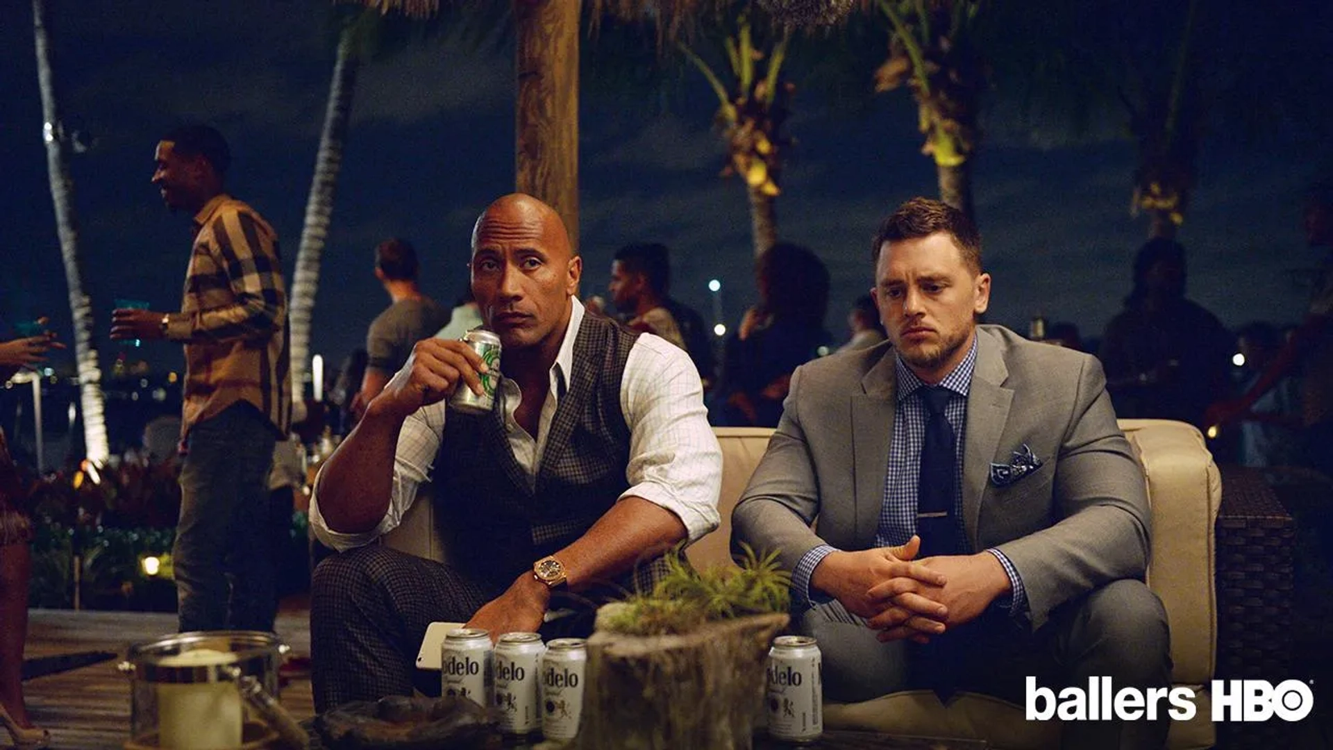 Dwayne Johnson and Adam Aalderks in Ballers (2015)