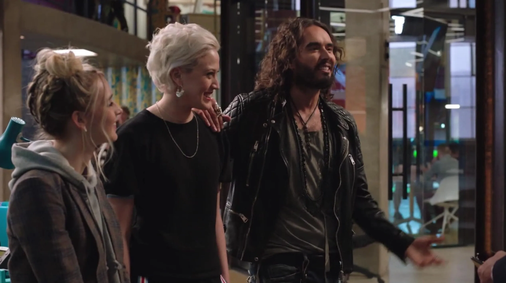 Russell Brand and Ingrid Haubert in Ballers (2015)