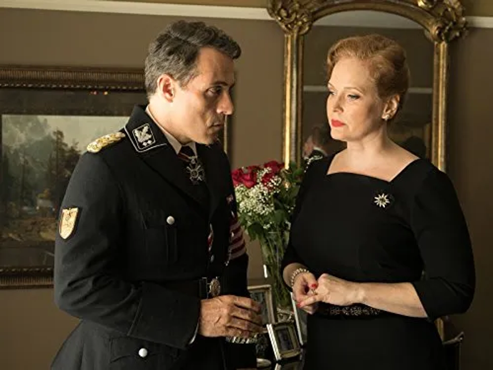 Rufus Sewell and Chelah Horsdal in The Man in the High Castle (2015)