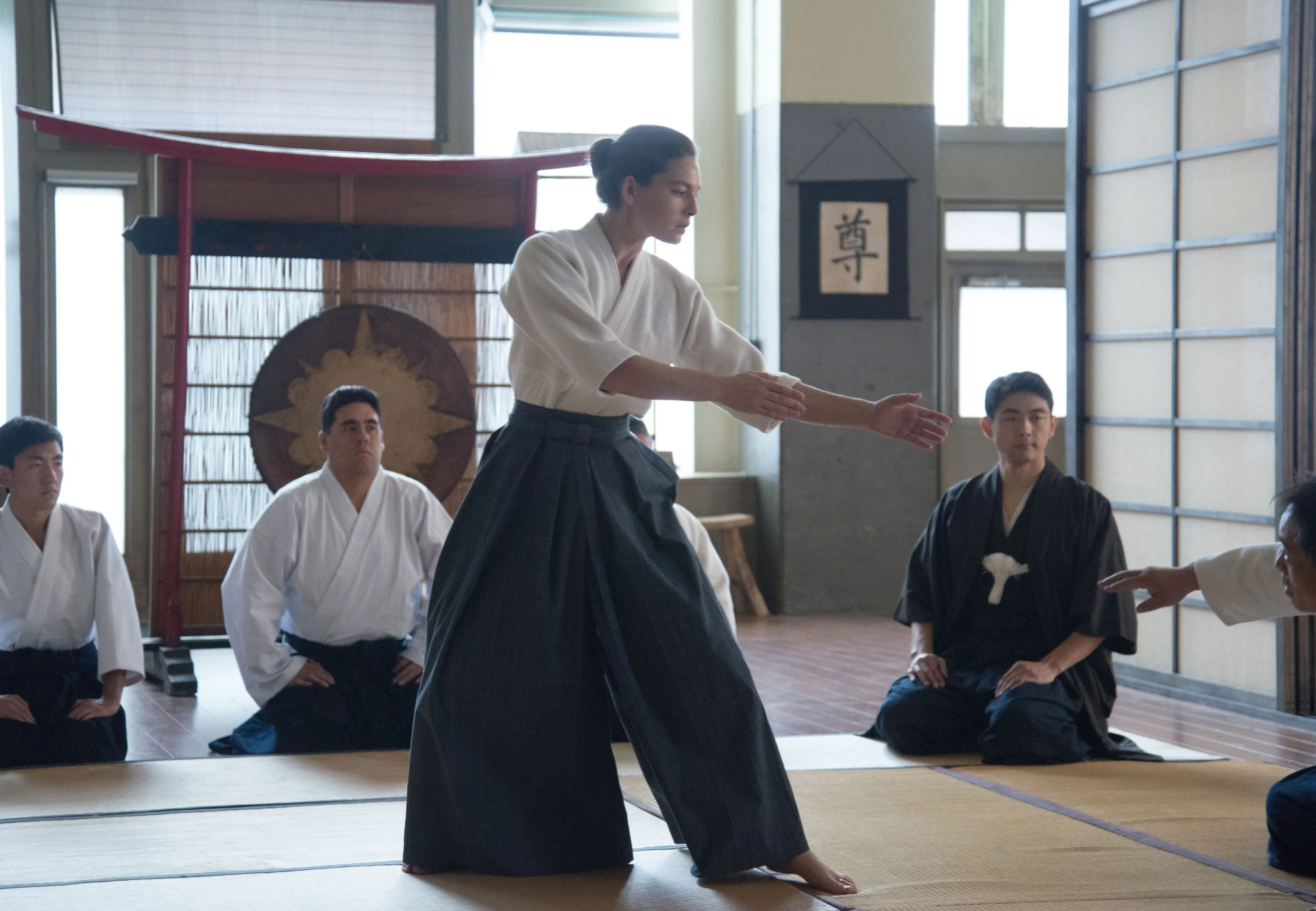 Alexa Davalos and Yuki Matsuzaki in The Man in the High Castle (2015)