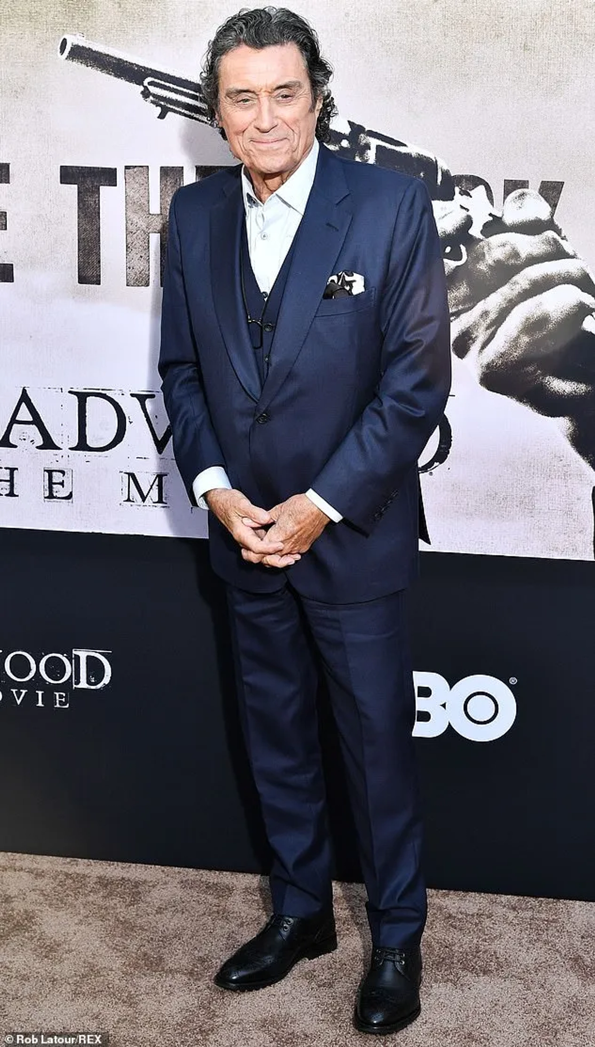 Ian McShane at an event for Deadwood: The Movie (2019)