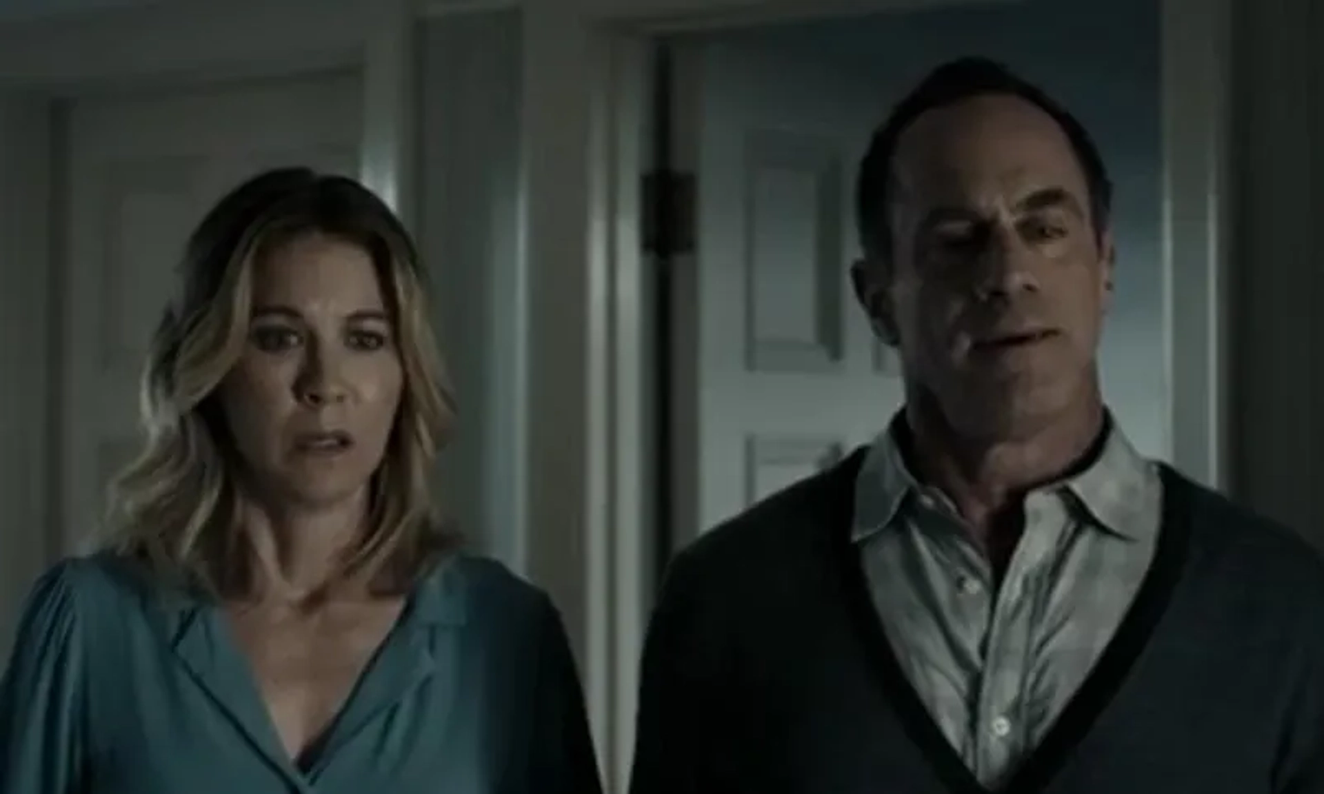 Jenna Elfman and Christopher Meloni in The Twilight Zone: A Human Face (2020)