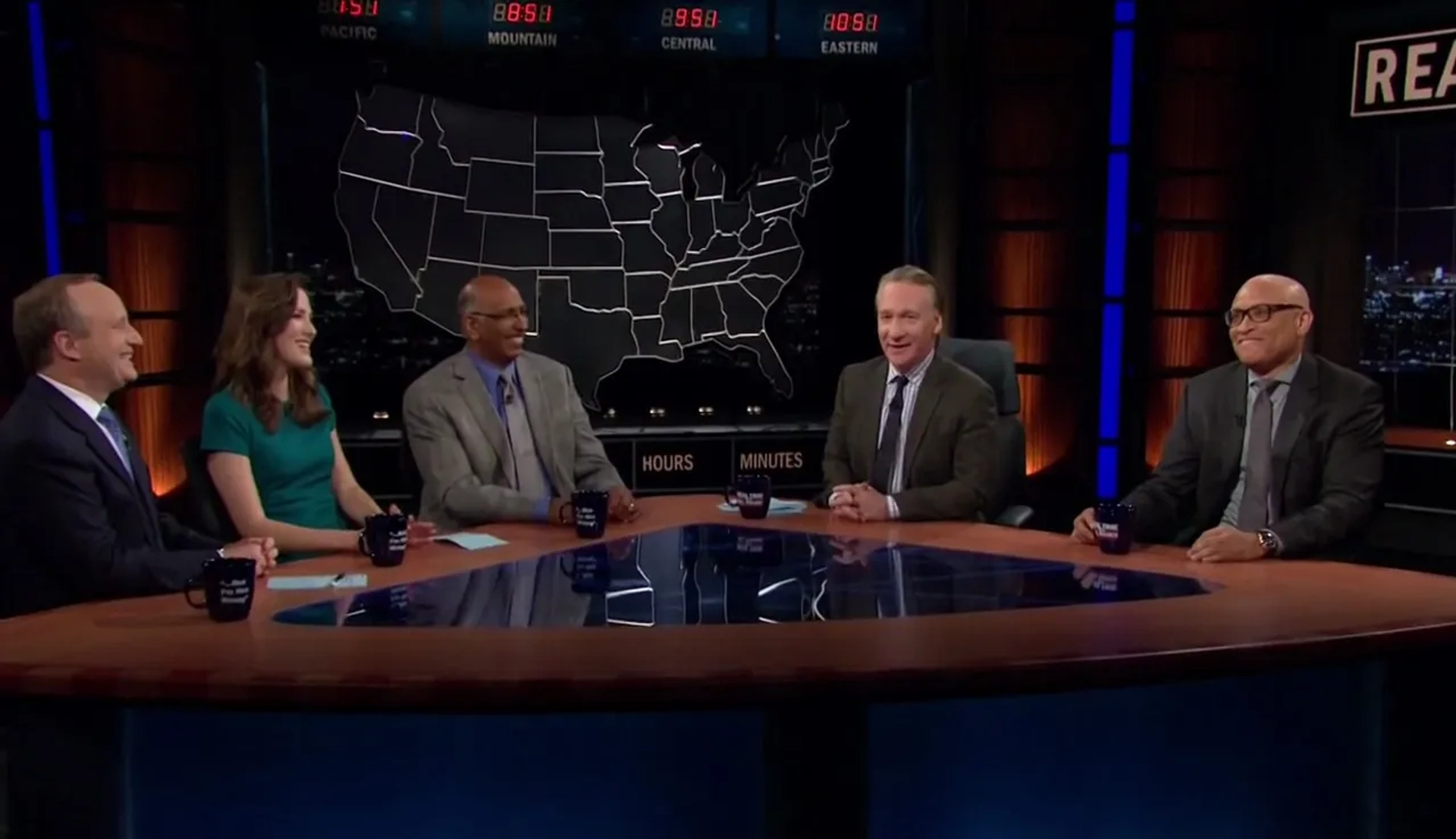 Bill Maher, Paul Begala, Larry Wilmore, Michael Steele, and Betsy Woodruff Swan in Real Time with Bill Maher (2003)