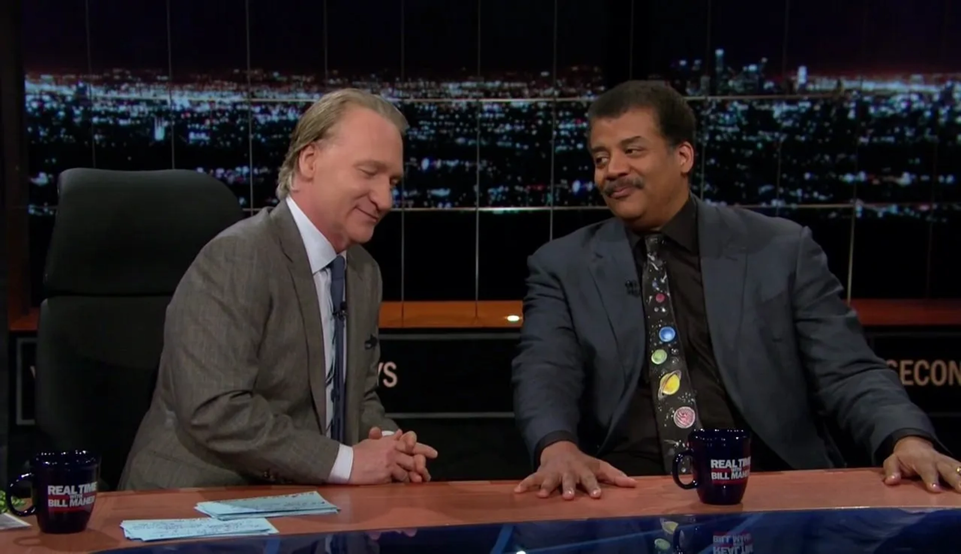 Bill Maher and Neil deGrasse Tyson in Real Time with Bill Maher (2003)