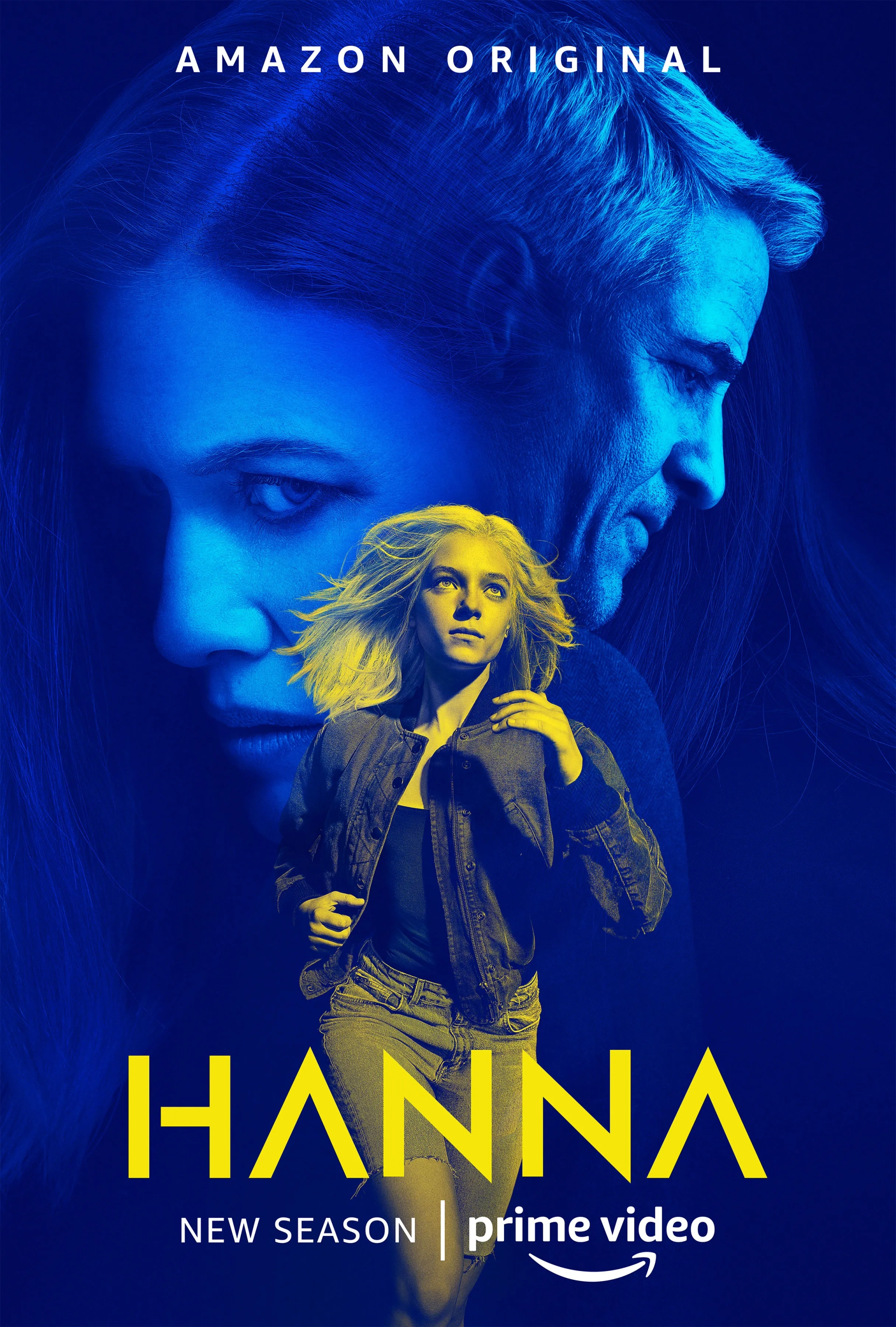 Dermot Mulroney, Mireille Enos, and Esme Creed-Miles in Hanna (2019)