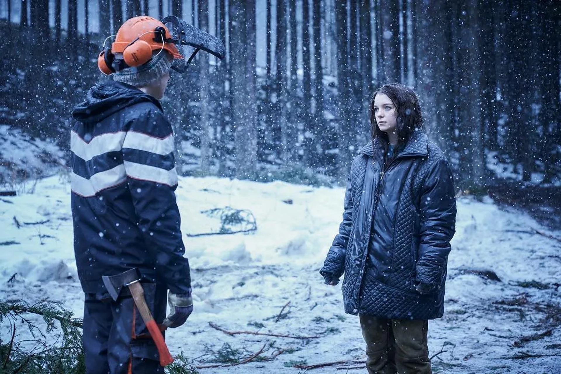 Esme Creed-Miles and Aleksandr Gorchilin in Hanna (2019)