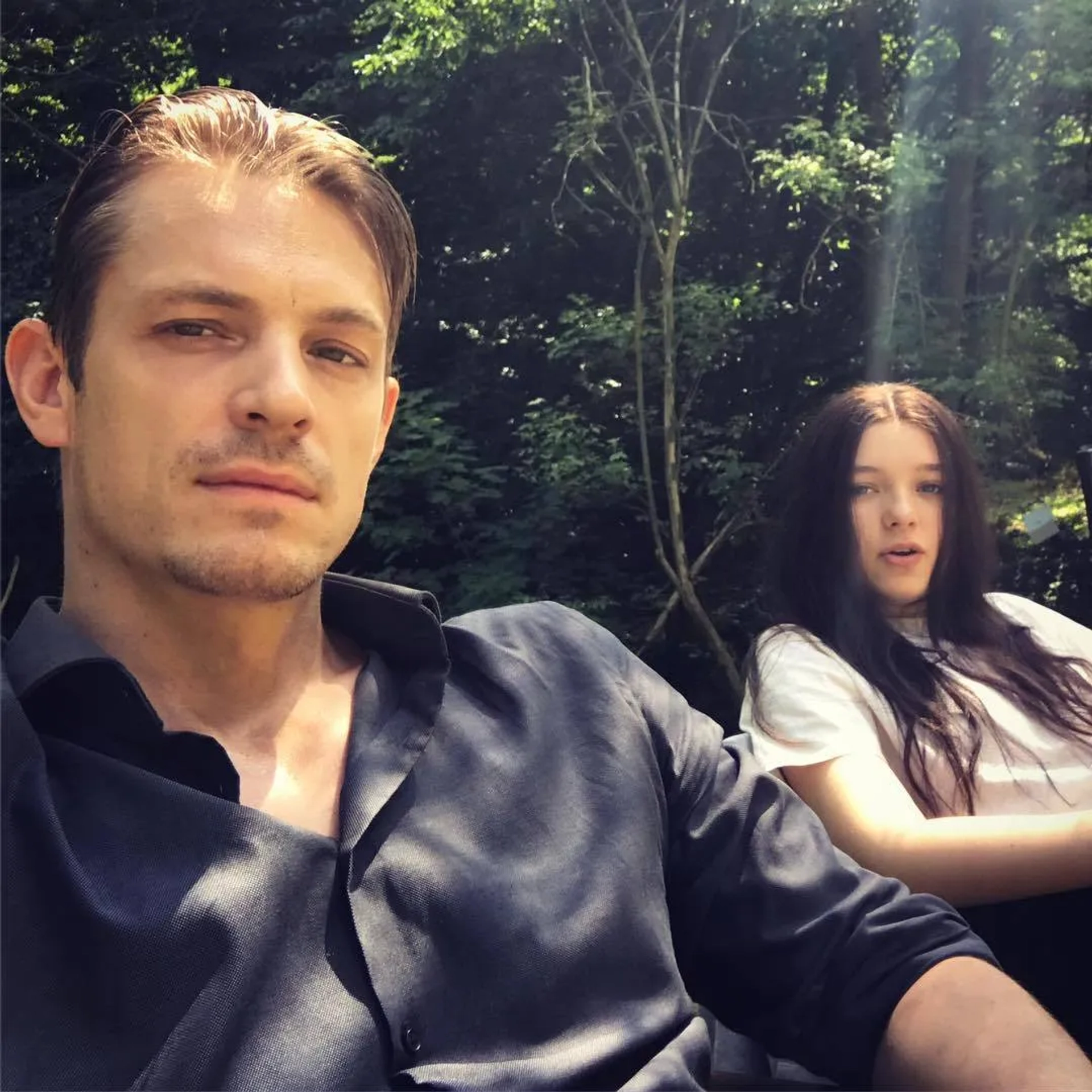 Joel Kinnaman and Esme Creed-Miles in Hanna (2019)