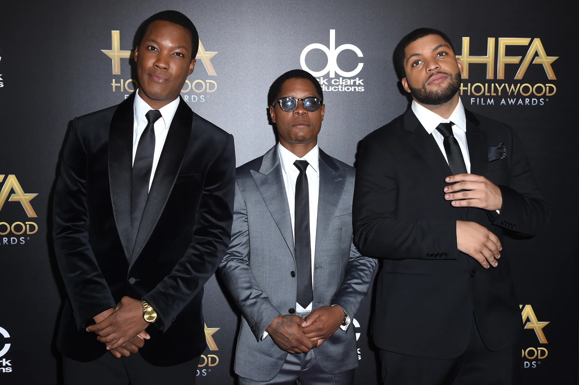 Corey Hawkins, Jason Mitchell, and O'Shea Jackson Jr. at an event for Straight Outta Compton (2015)