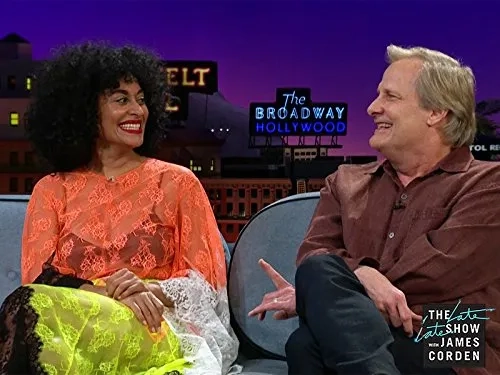 Jeff Daniels and Tracee Ellis Ross in The Late Late Show with James Corden (2015)