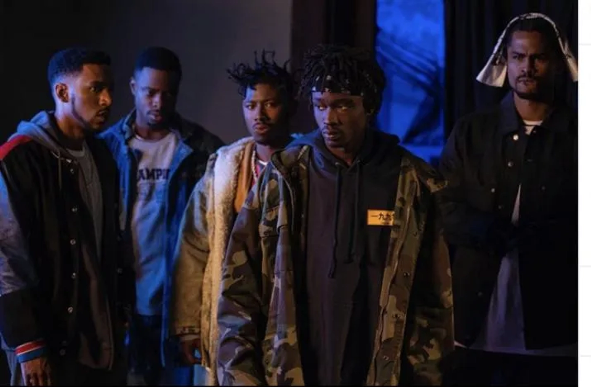 Ashton Sanders, Siddiq Saunderson, T.J. Atoms, Johnell Young, and Dave East in Wu-Tang: An American Saga (2019)