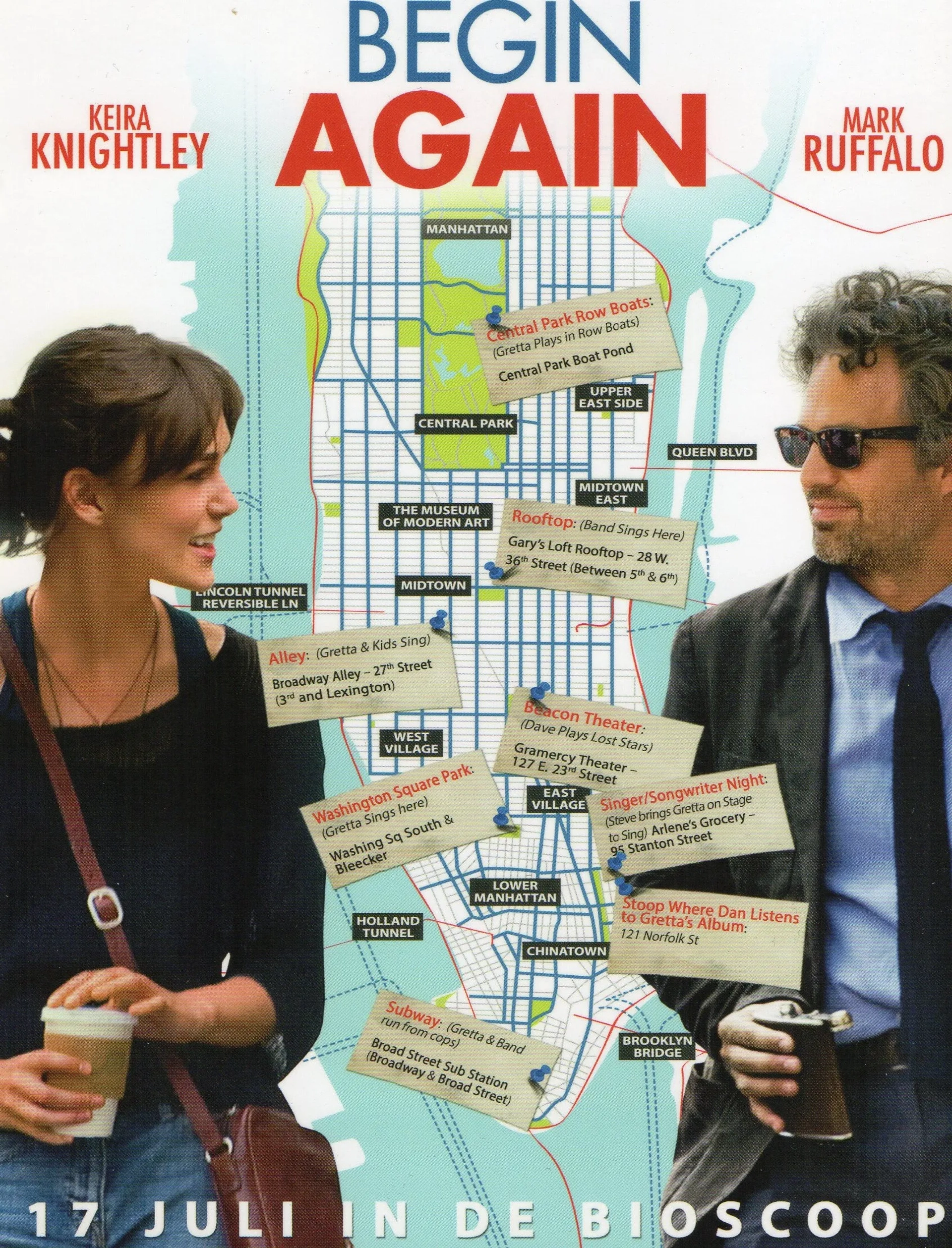 Keira Knightley and Mark Ruffalo in Begin Again (2013)