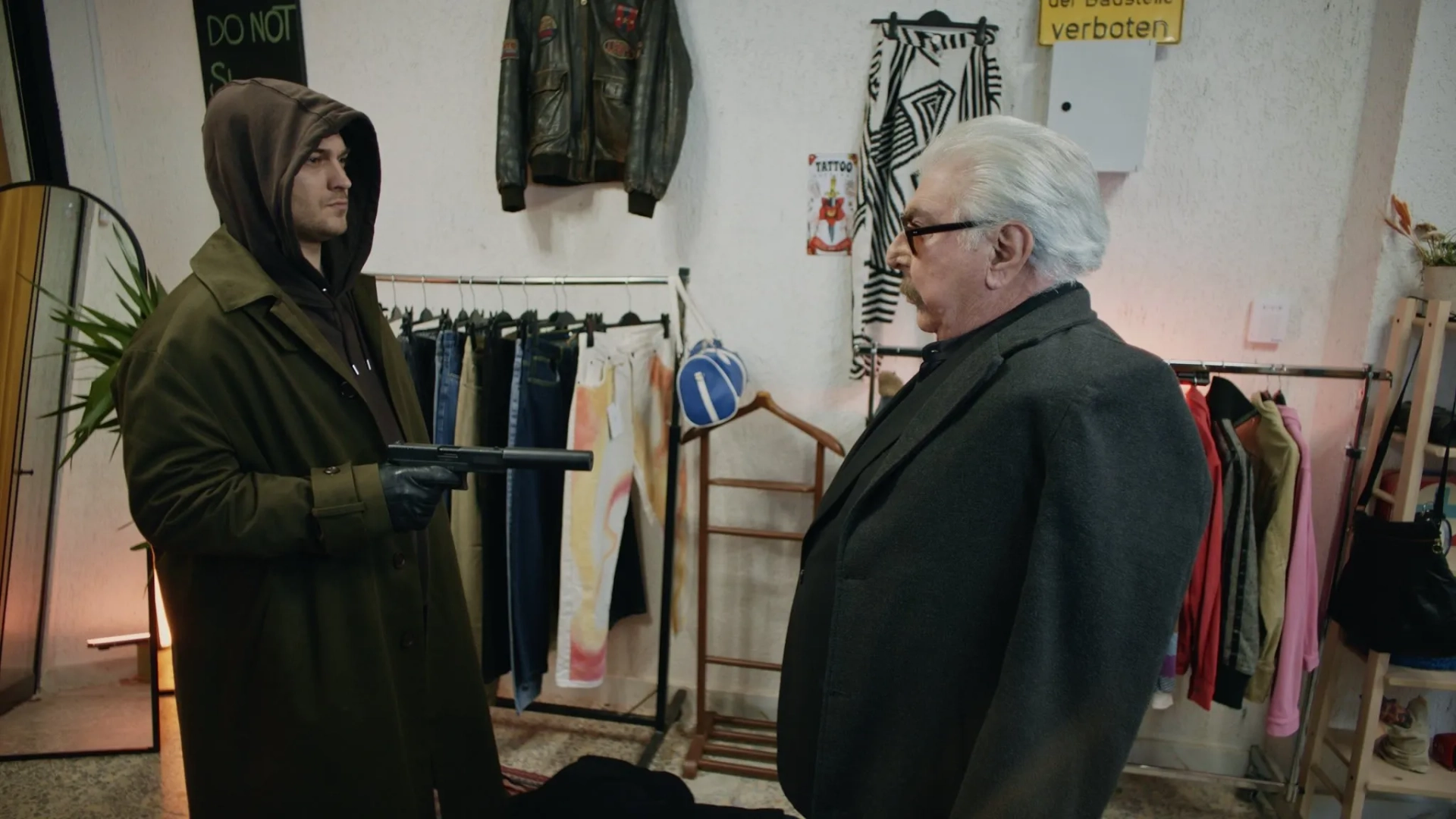 Erdal Özyagcilar and Çagatay Ulusoy in No Mercy (2024)