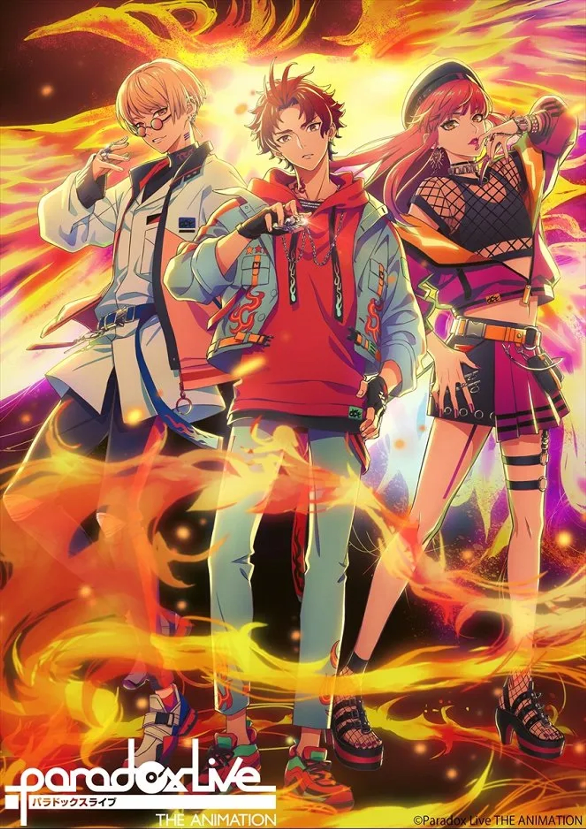 96Neko, Ayumu Murase, and Gakuto Kajiwara in Paradox Live the Animation (2023)