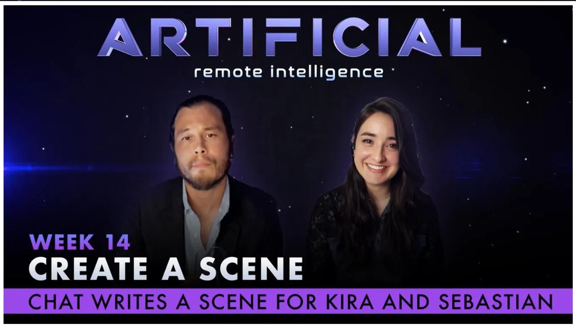 Alejandra Reynoso and Stephen A. Chang in Artificial: Write a Scene (2020)