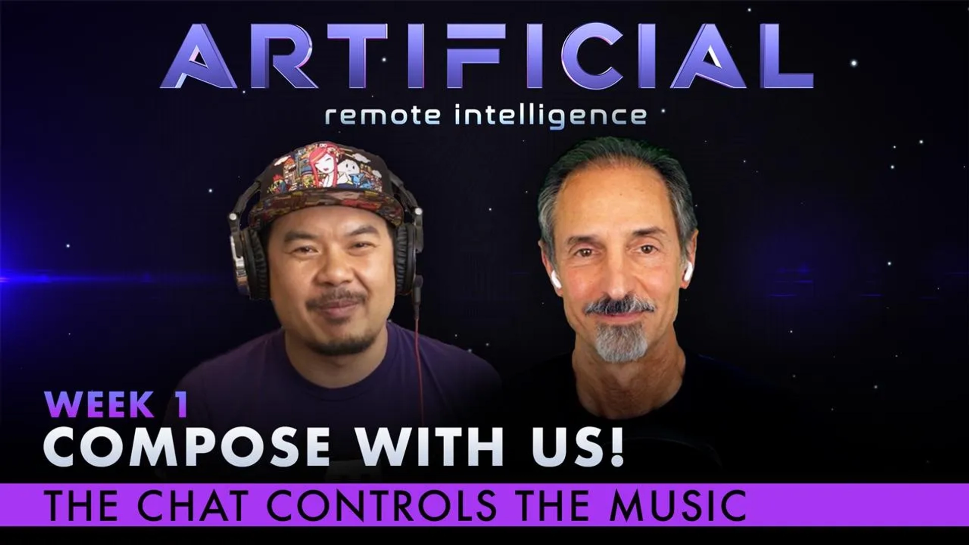 Tom Gruber and Bernie Su in Artificial: Compose with Us! (2020)