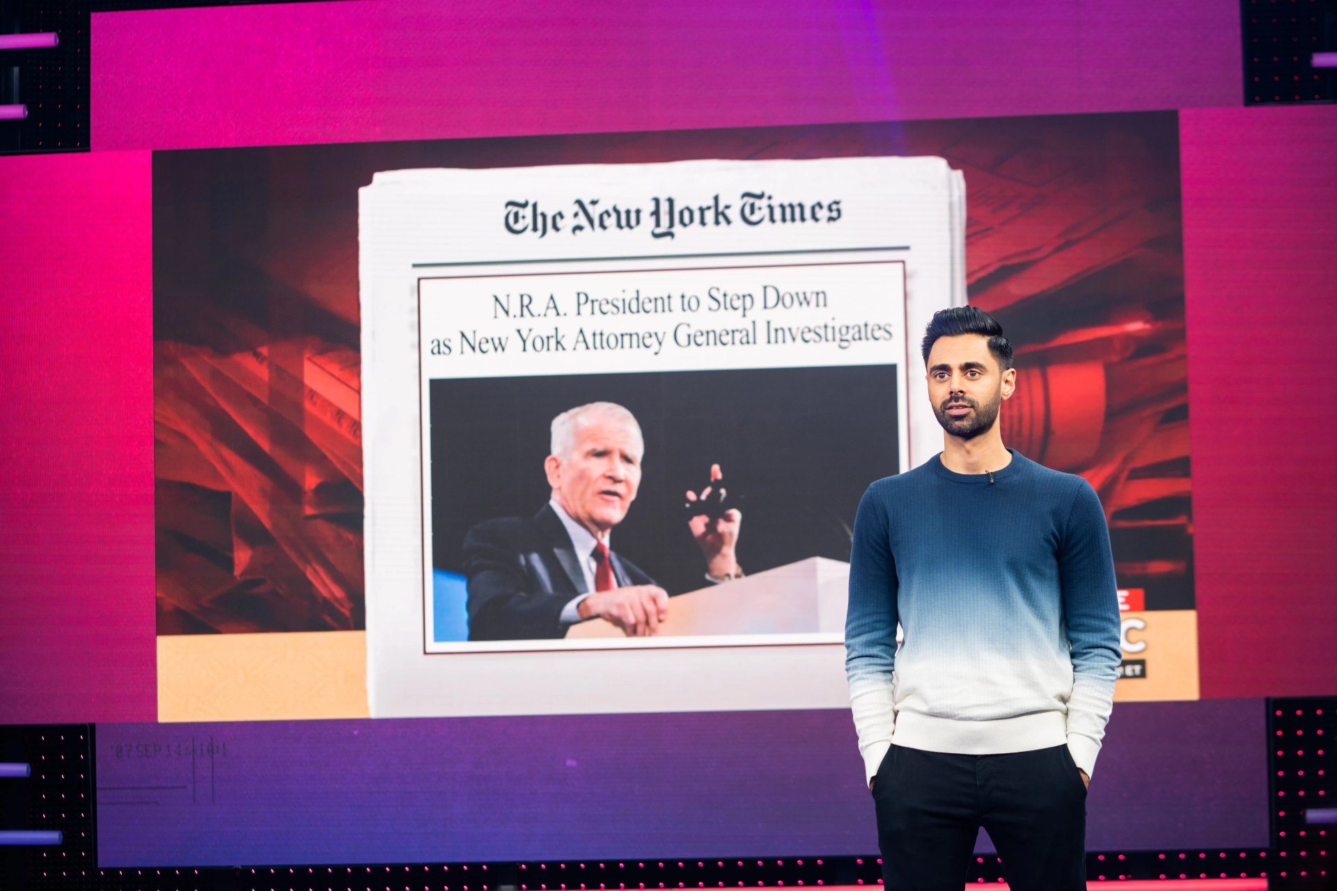 Hasan Minhaj in Patriot Act with Hasan Minhaj: The NRA's Global Impact (2019)