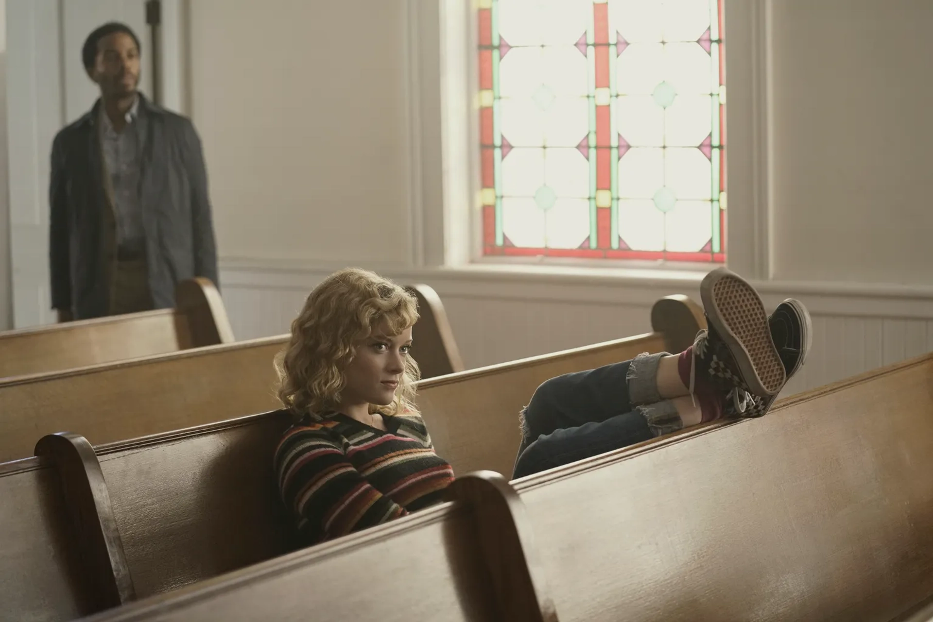 André Holland and Jane Levy in Castle Rock (2018)