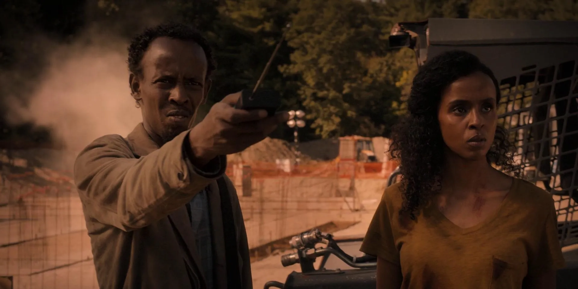 Yusra Warsama and Barkhad Abdi in Castle Rock (2018)