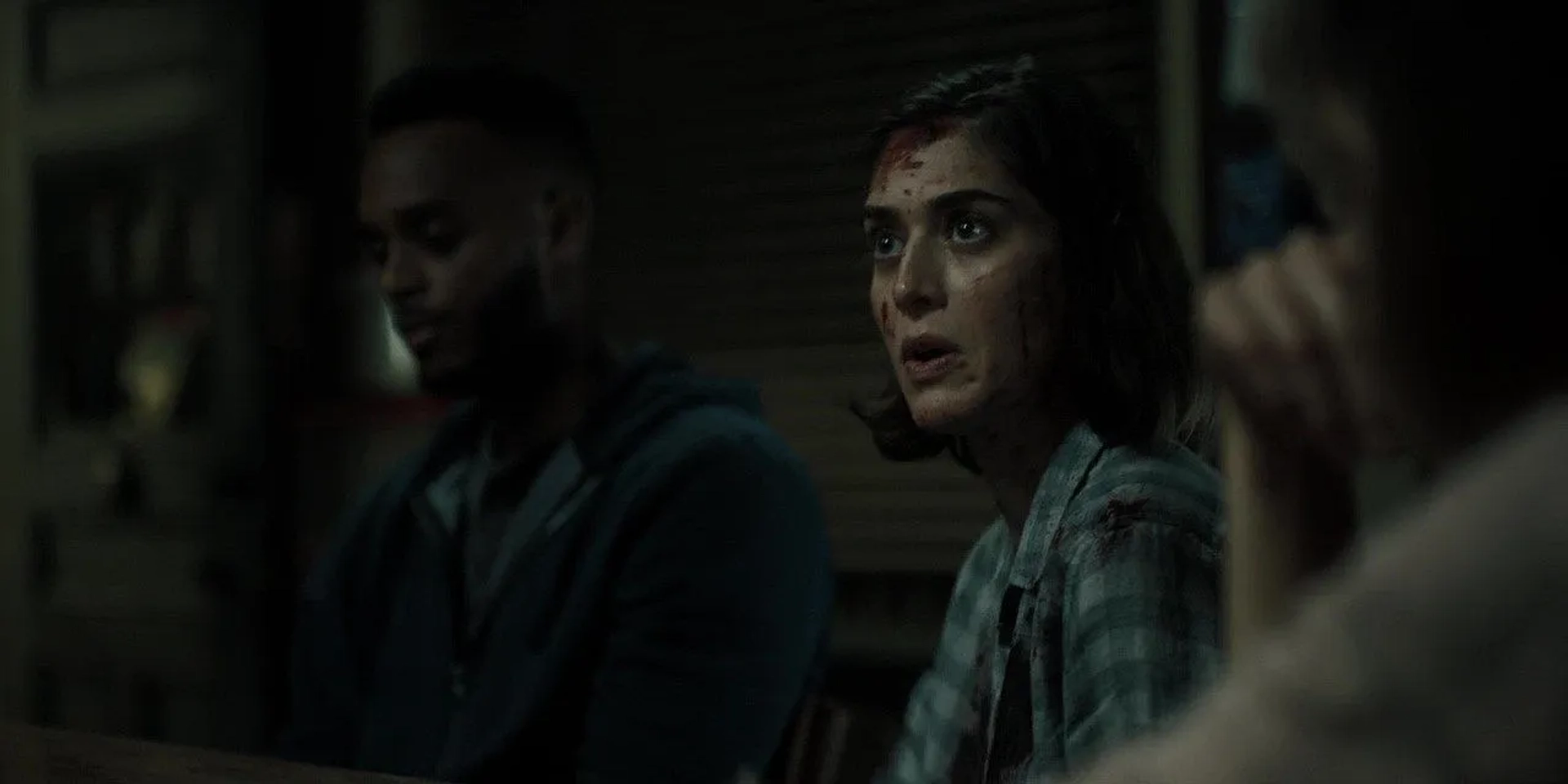 Lizzy Caplan and Isayas Theodros in Castle Rock (2018)