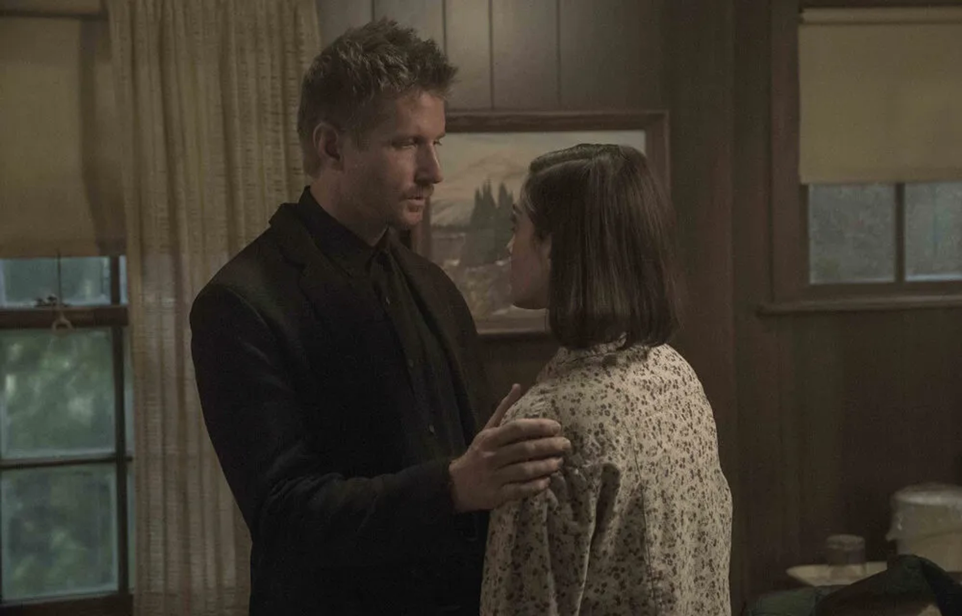 Lizzy Caplan and Paul Sparks in Castle Rock (2018)