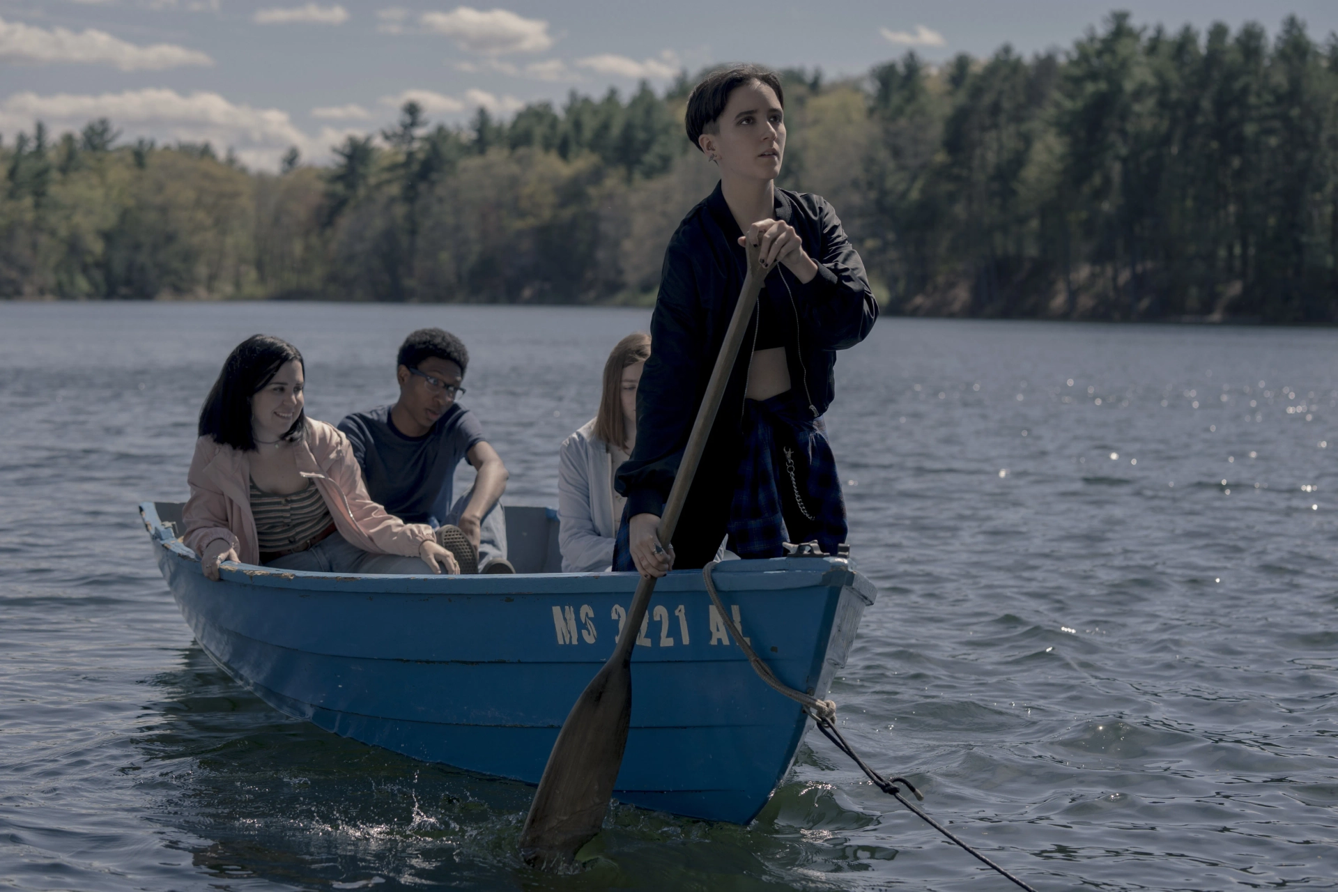 Abby Corrigan, Skylan Brooks, Elsie Fisher, and Tenea Intriago in Castle Rock (2018)