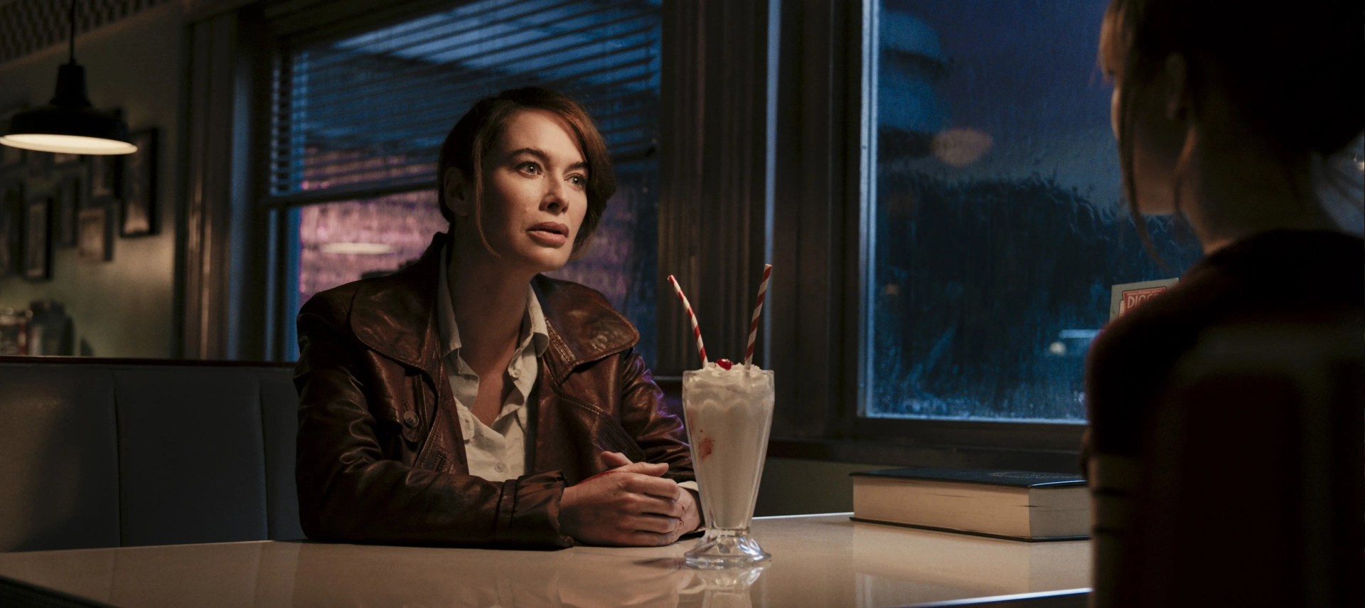 Lena Headey and Freya Allan in Gunpowder Milkshake (2021)