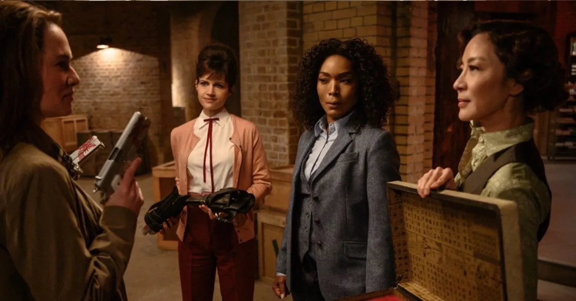 Angela Bassett, Michelle Yeoh, Carla Gugino, and Lena Headey in Gunpowder Milkshake (2021)