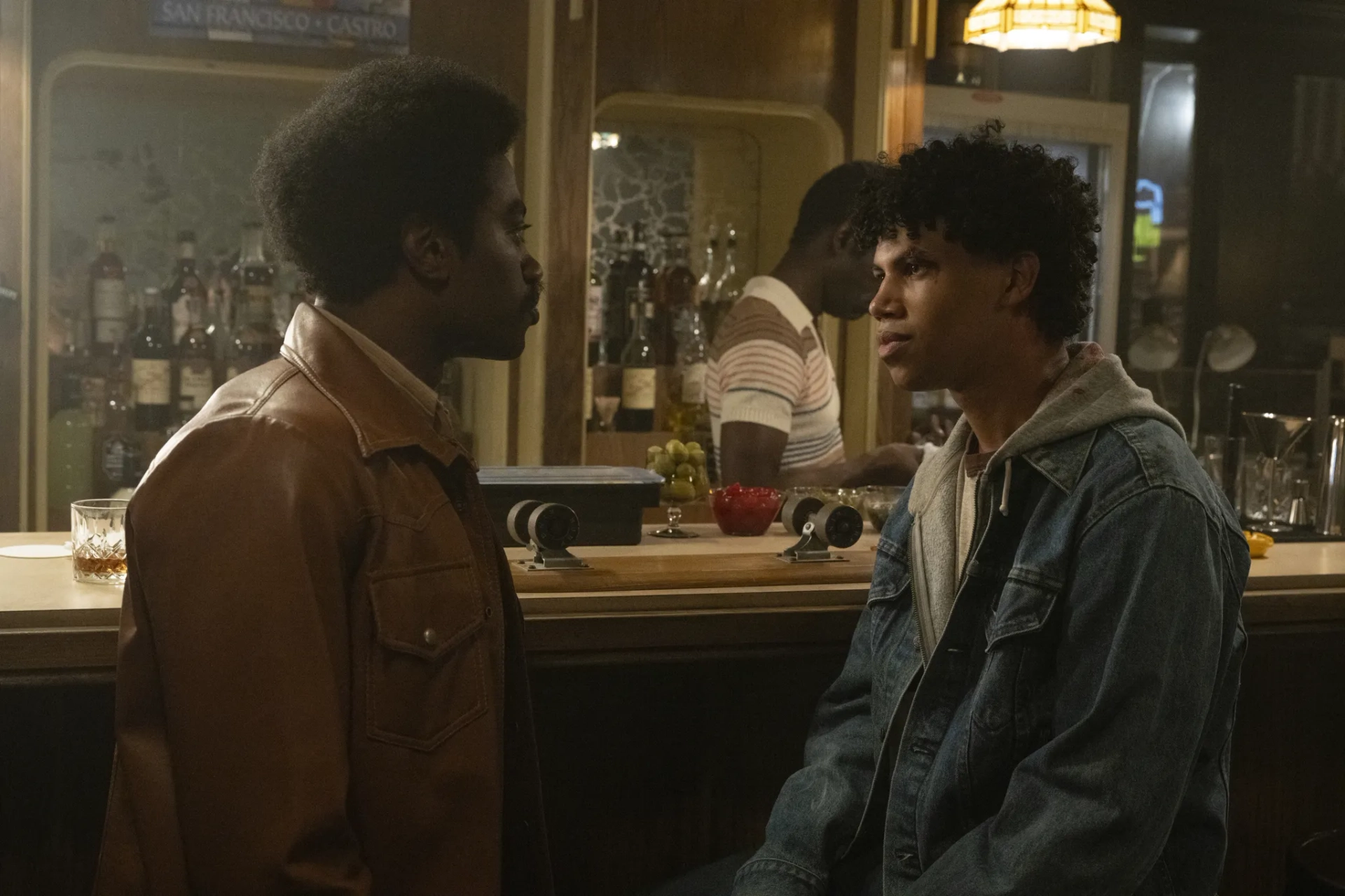 Jude Wilson and Jelani Alladin in Fellow Travelers (2023)